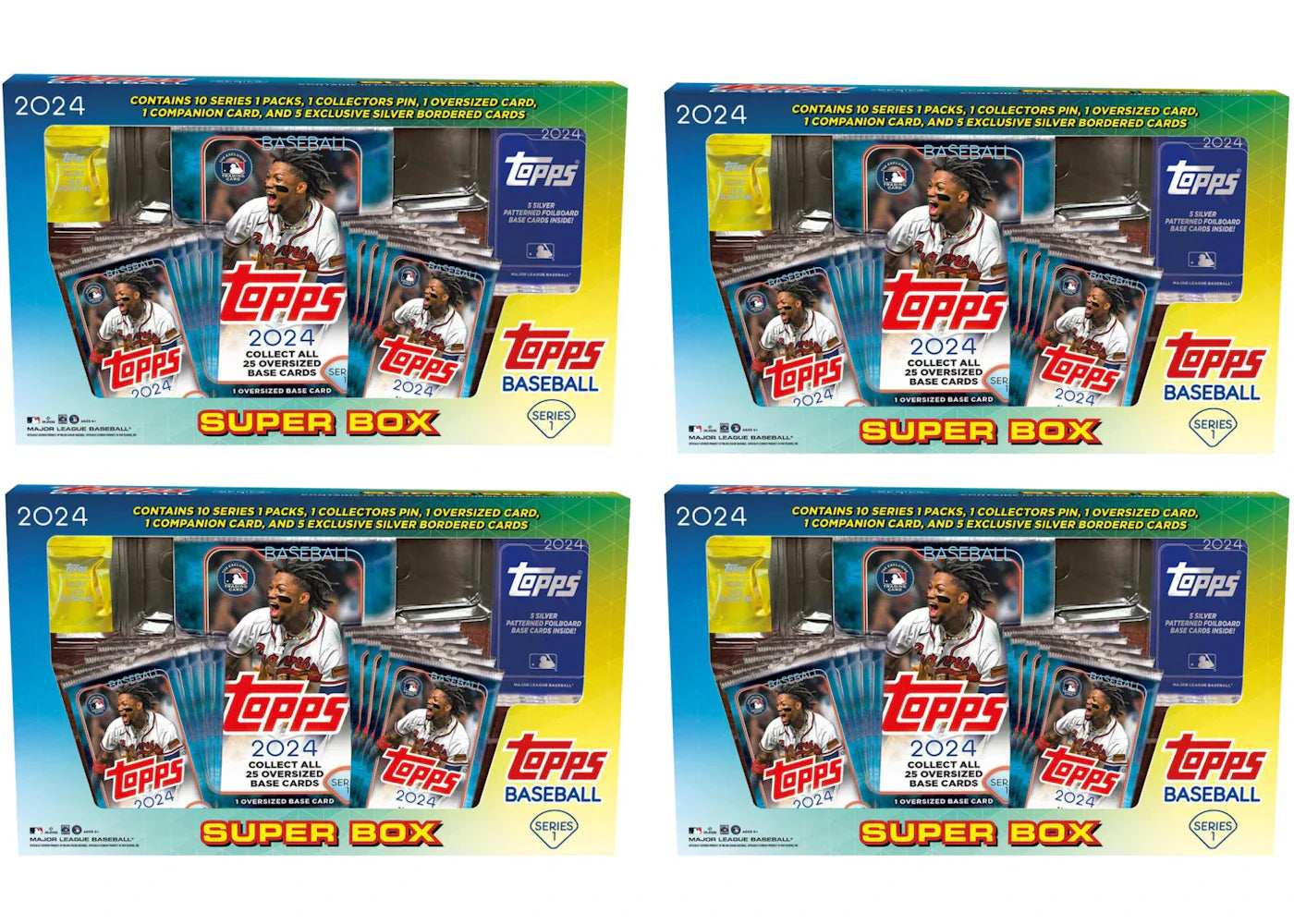 2024 Topps Series 1 Baseball Super Box 4x Lot