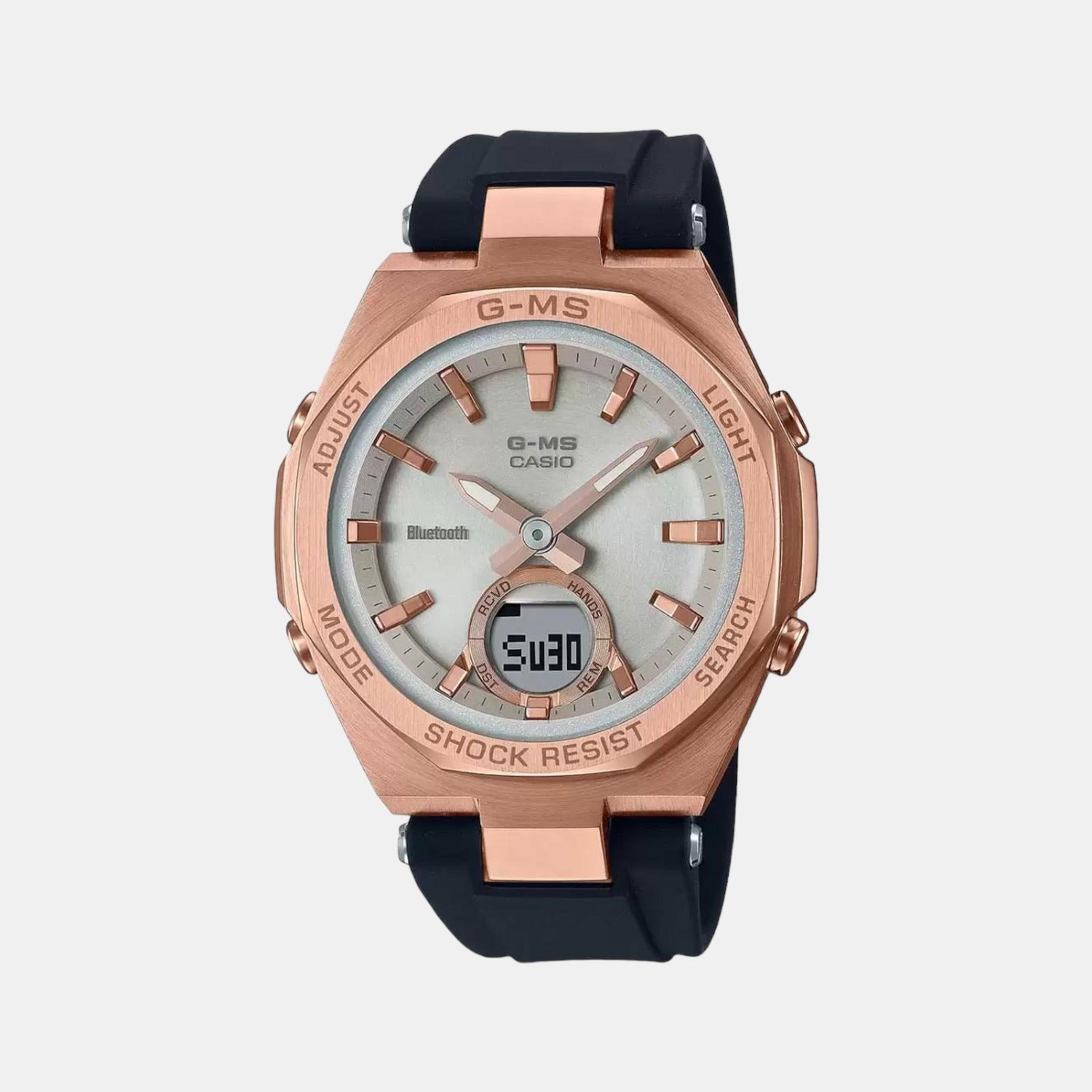 Casio Baby-G Women Quartz White Dial Analog-Digital Resin Watch BX190