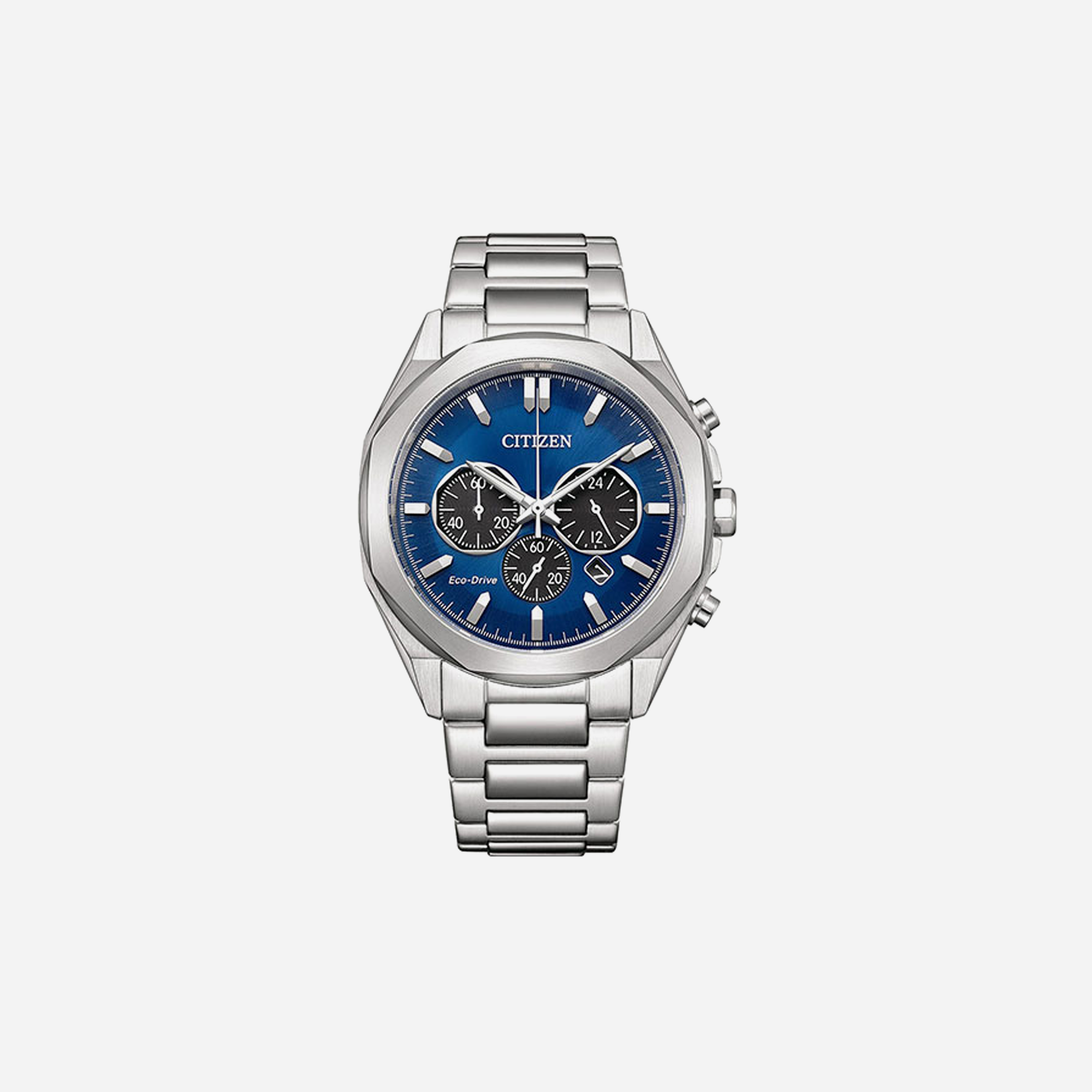 Citizen Eco-Drive Gents Watch Blue Dial – Multi