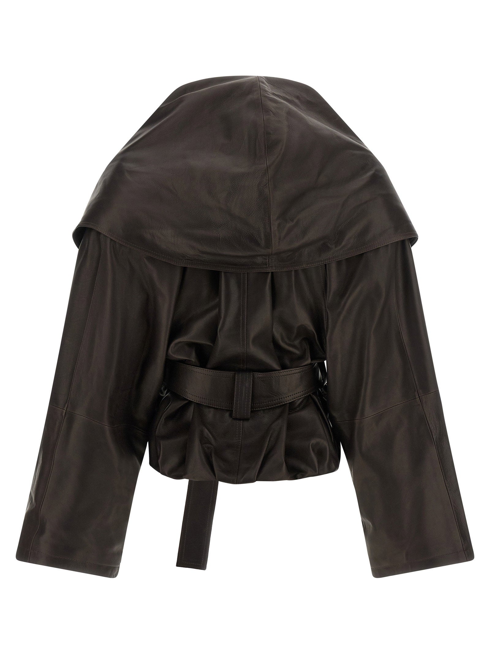 Magda Butrym Shawl Collar Leather Jacket - view 2