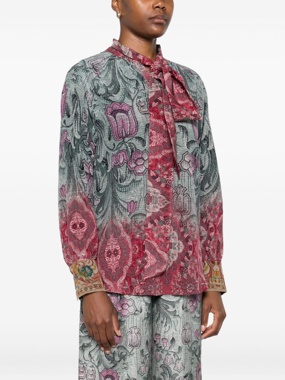 Pierre Louis Mascia Printed silk shirt – SILK 100% - view 3