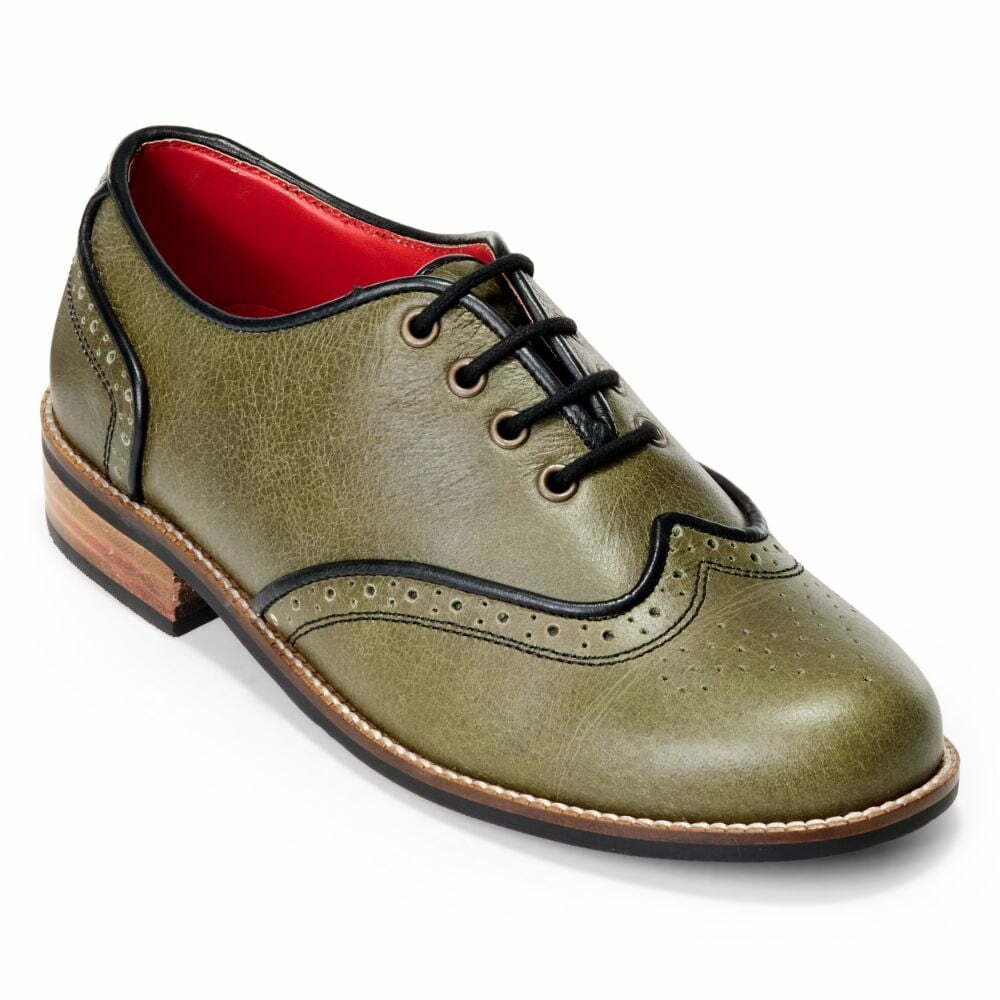 Banjaaran India Core Brogues Women – Olive - view 5