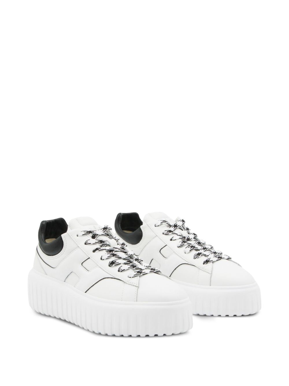 Hogan H-Stripes platform sneakers – Outer: Leather 100% - view 2
