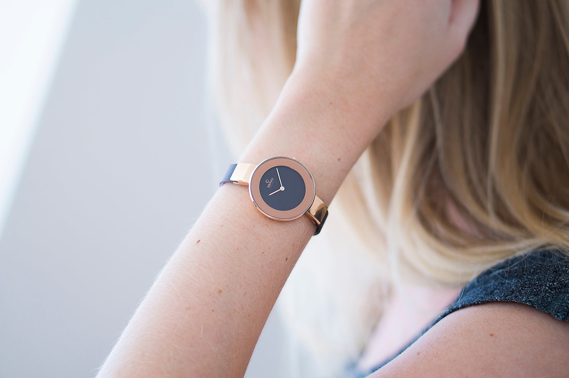 Obaku Himmel Walnut Women Quartz Brown Dial Analog Stainless Steel Watch V167LXVNMN - view 5
