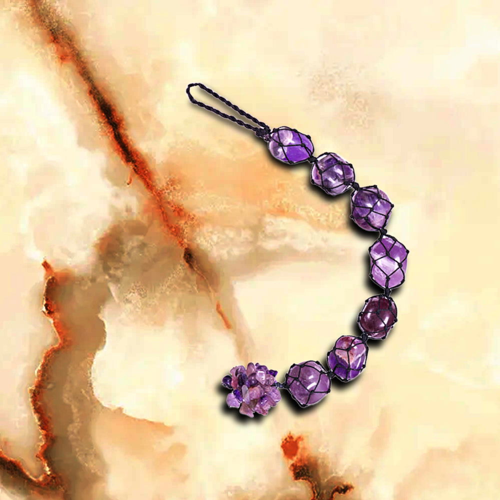 Gemsmantra Amethyst Tumbled Hanging