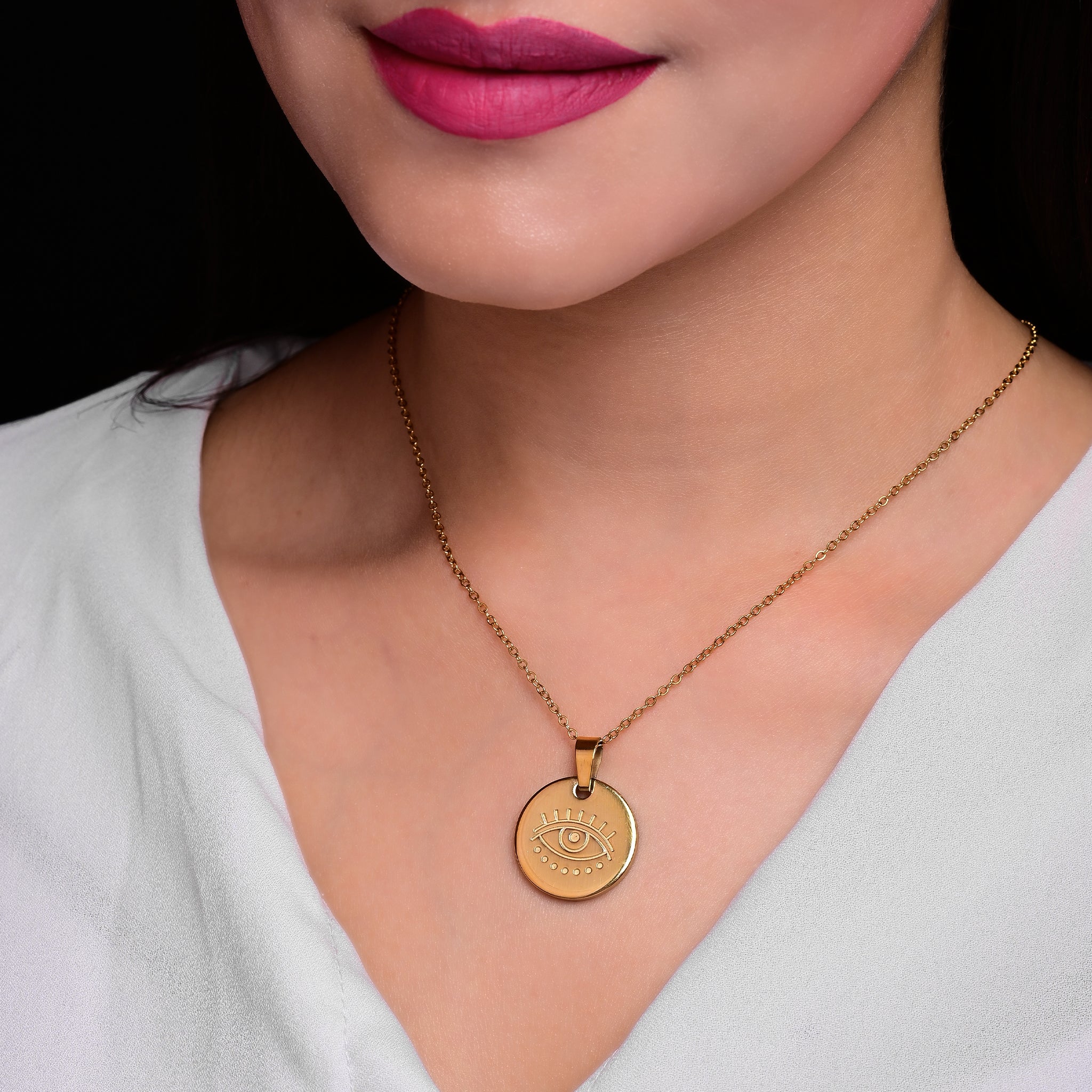 Branta Evil Eye Pendant Necklace