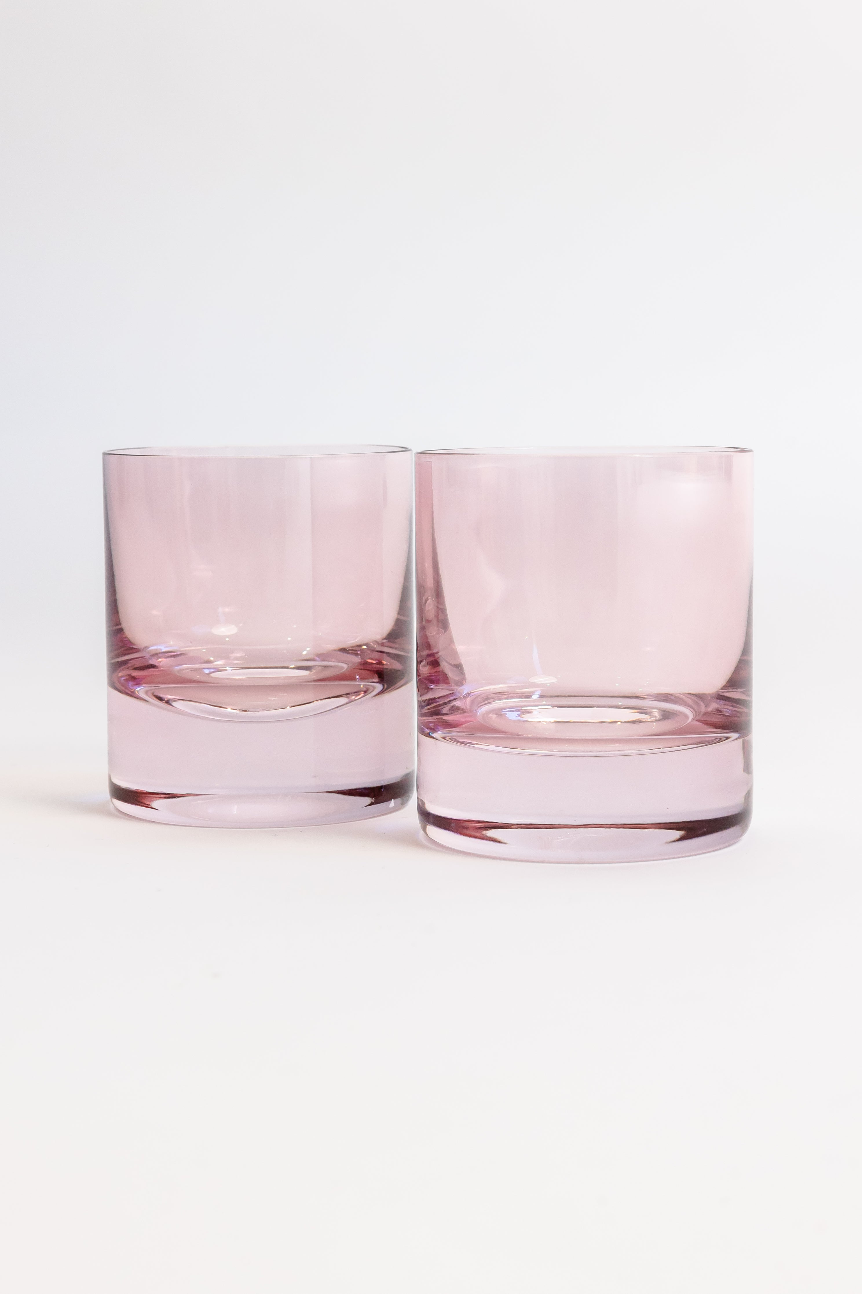 Estelle Colored Glass Estelle Colored Rocks Glass - Set of 2 {Rose}