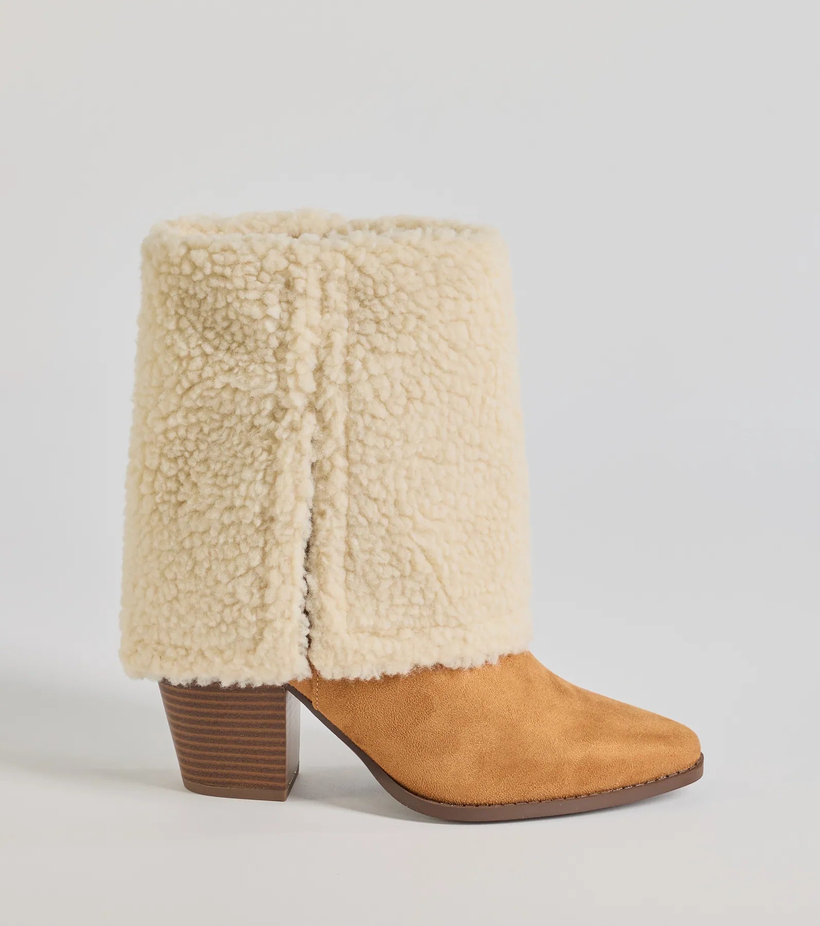 Windsor Cozy Vibes Faux Sherpa Foldover Booties - view 2