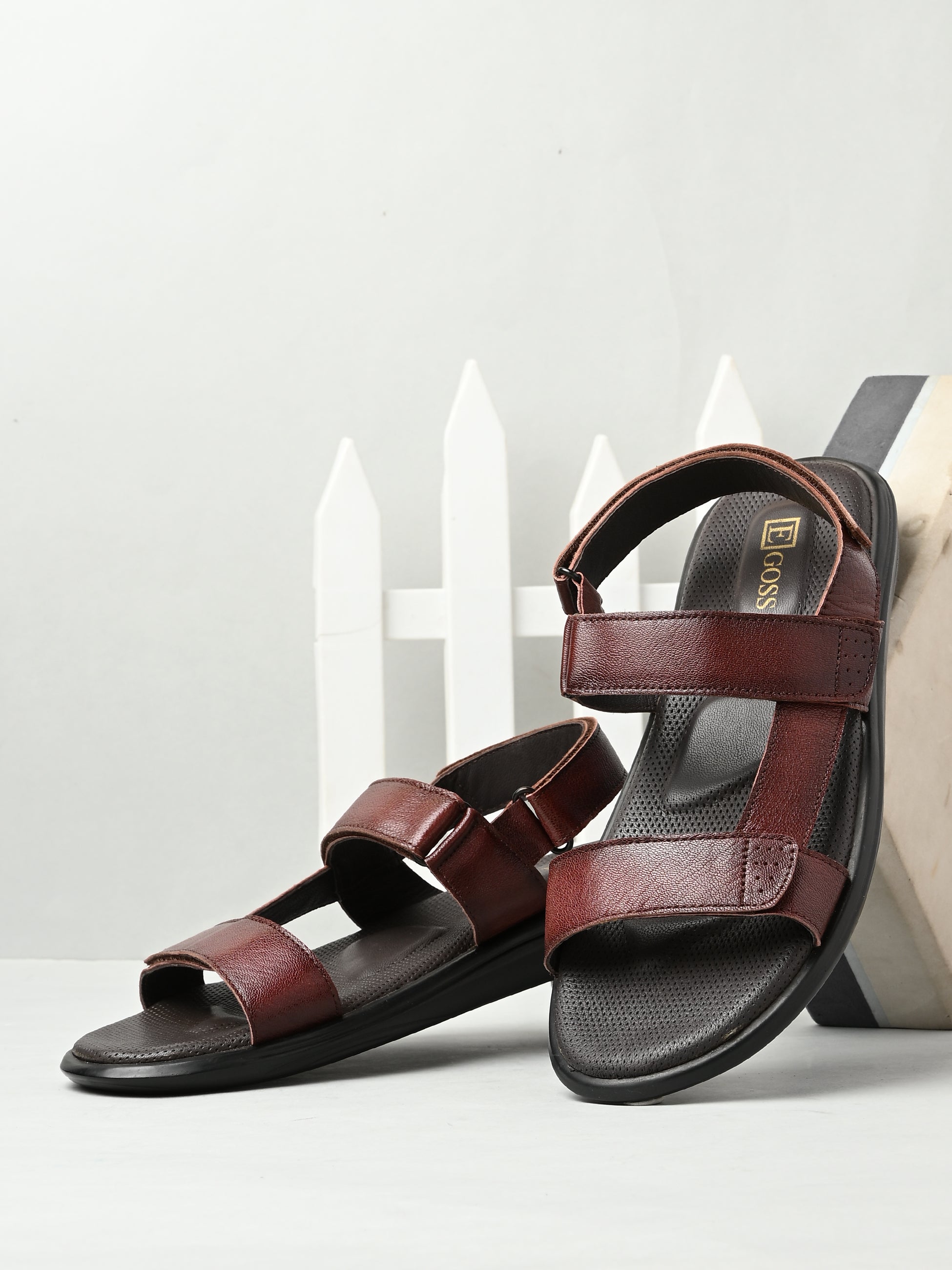 Egoss Shoes Egoss Leather Sandals For Men - view 2