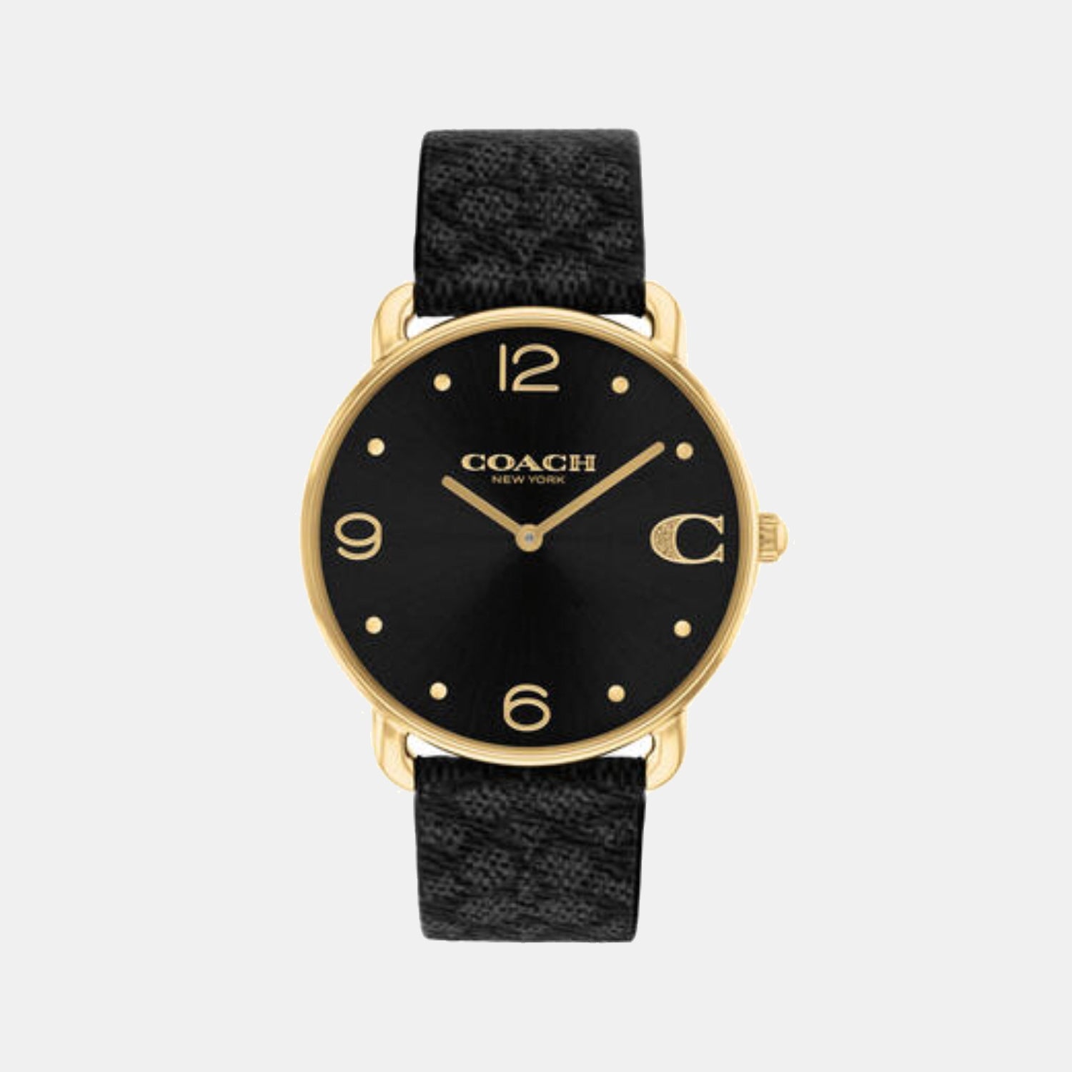 Coach Elliot Women Quartz Black Dial Analog Calf Watch 14504289
