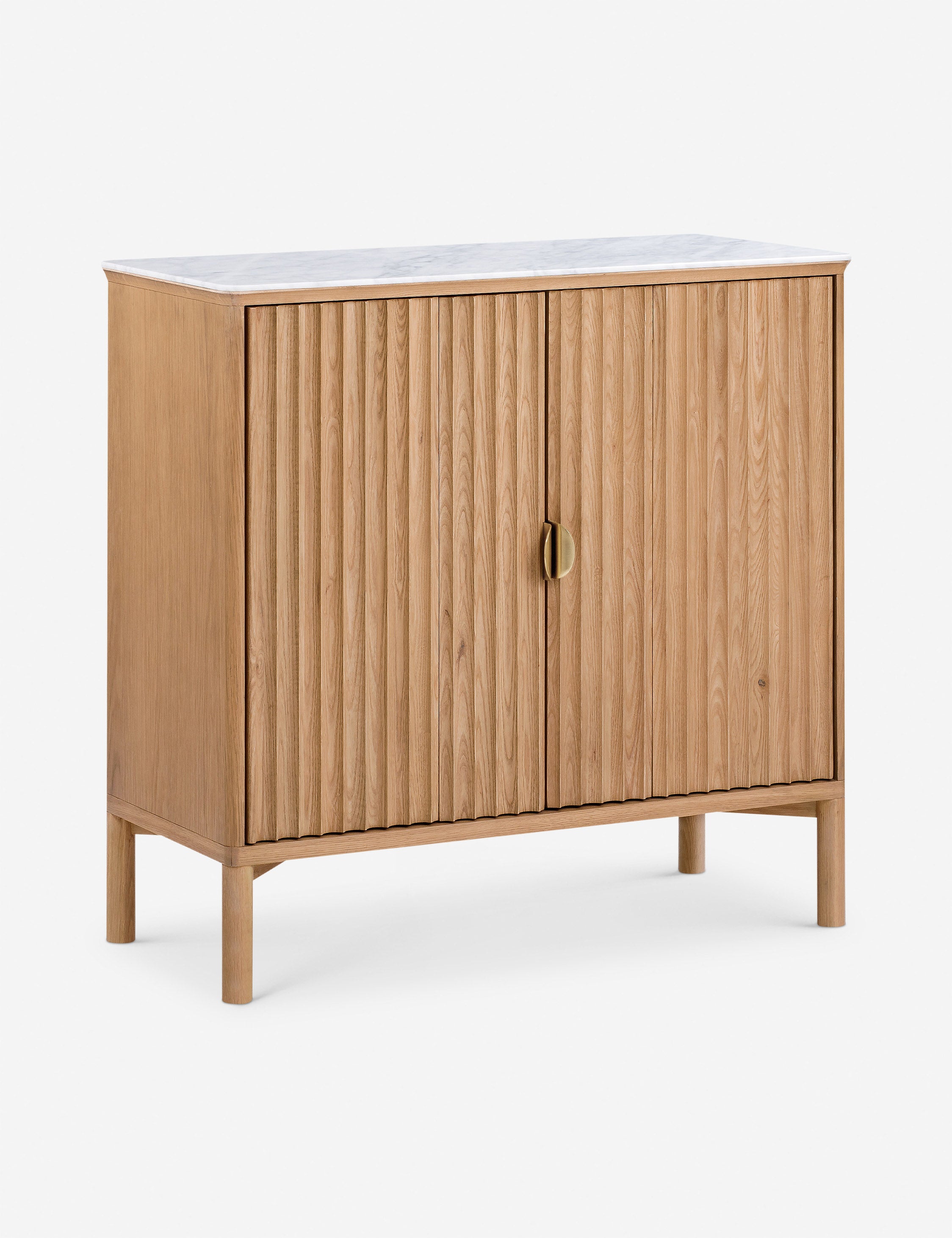 Lulu and Georgia Matija Cabinet – Natural and White Marble - view 2