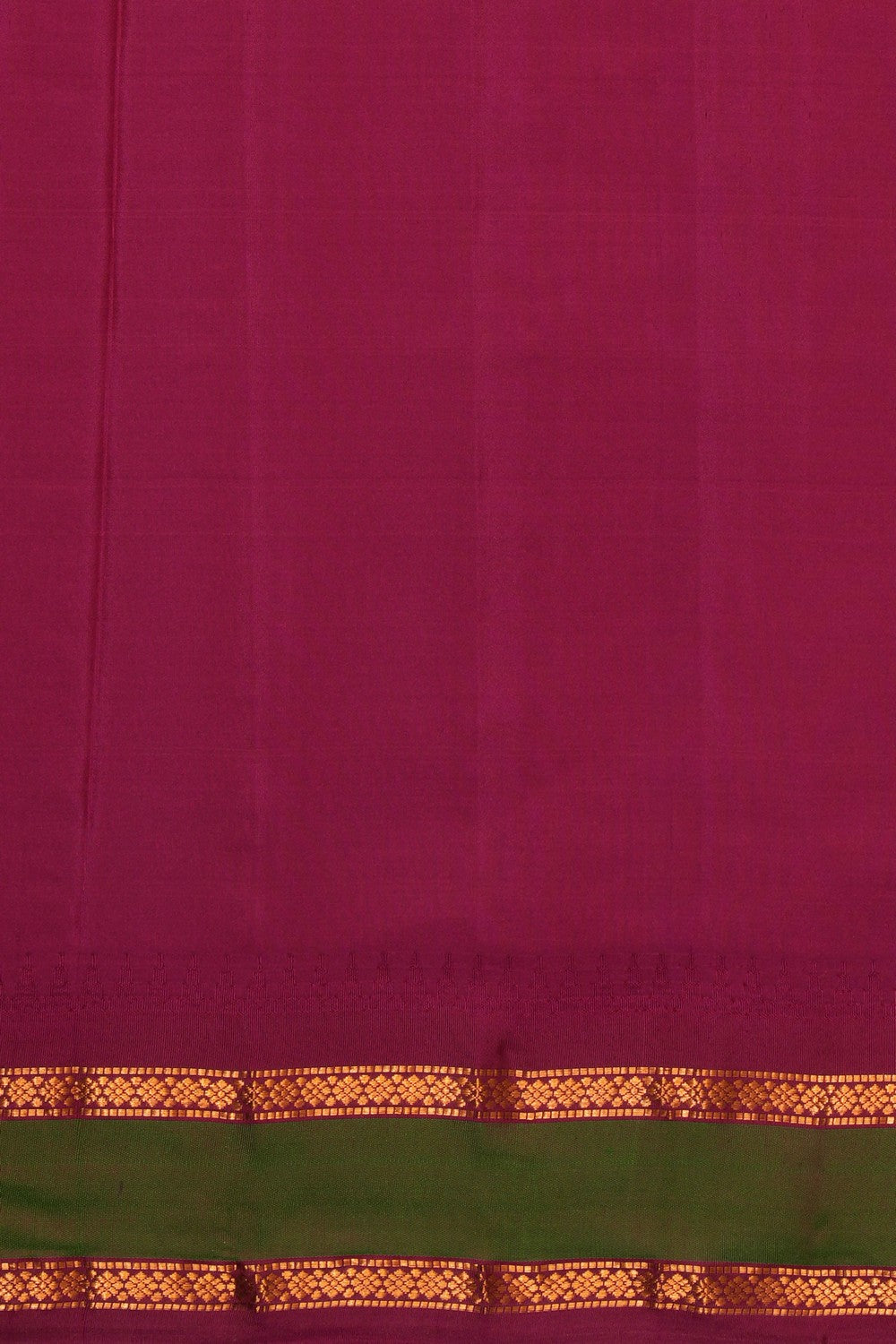 Kalanjali Gadwal Silk Violet Kattam Saree – Women's - view 4