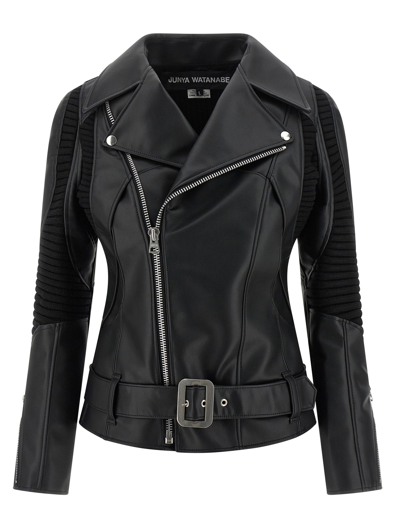 Junya Watanabe Knitted Insert Jacket – 100% synthetic leather