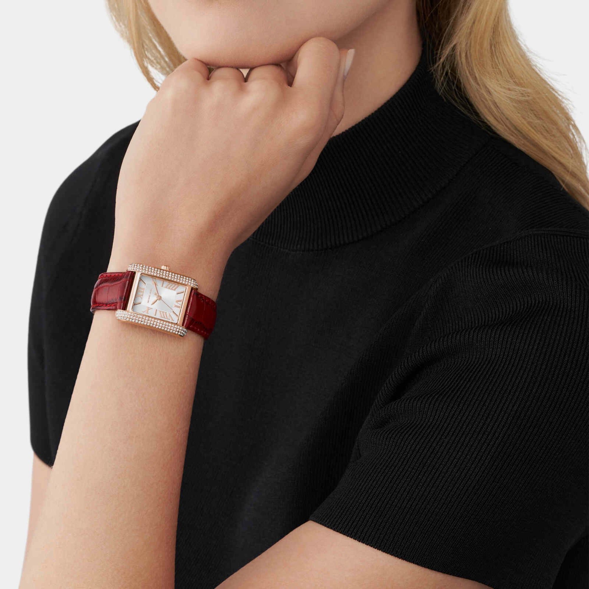 Michael Kors Emery Women Quartz White Dial Analog Leather Watch MK4689 - view 3