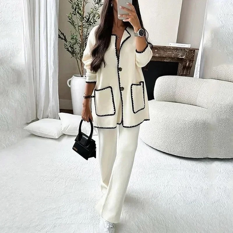 Alamode By Akanksha Gary Luxe Winter Coord Set - Set of Top and Pants - view 2