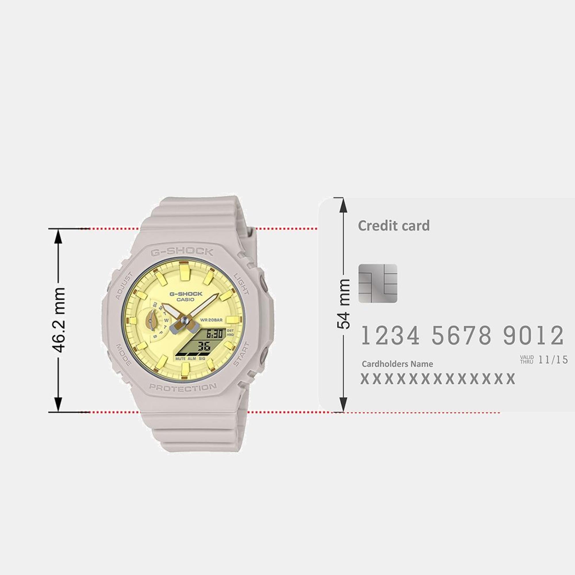 Casio G-Shock Women Quartz Yellow Dial Analog-Digital Resin Watch G1499 - view 9