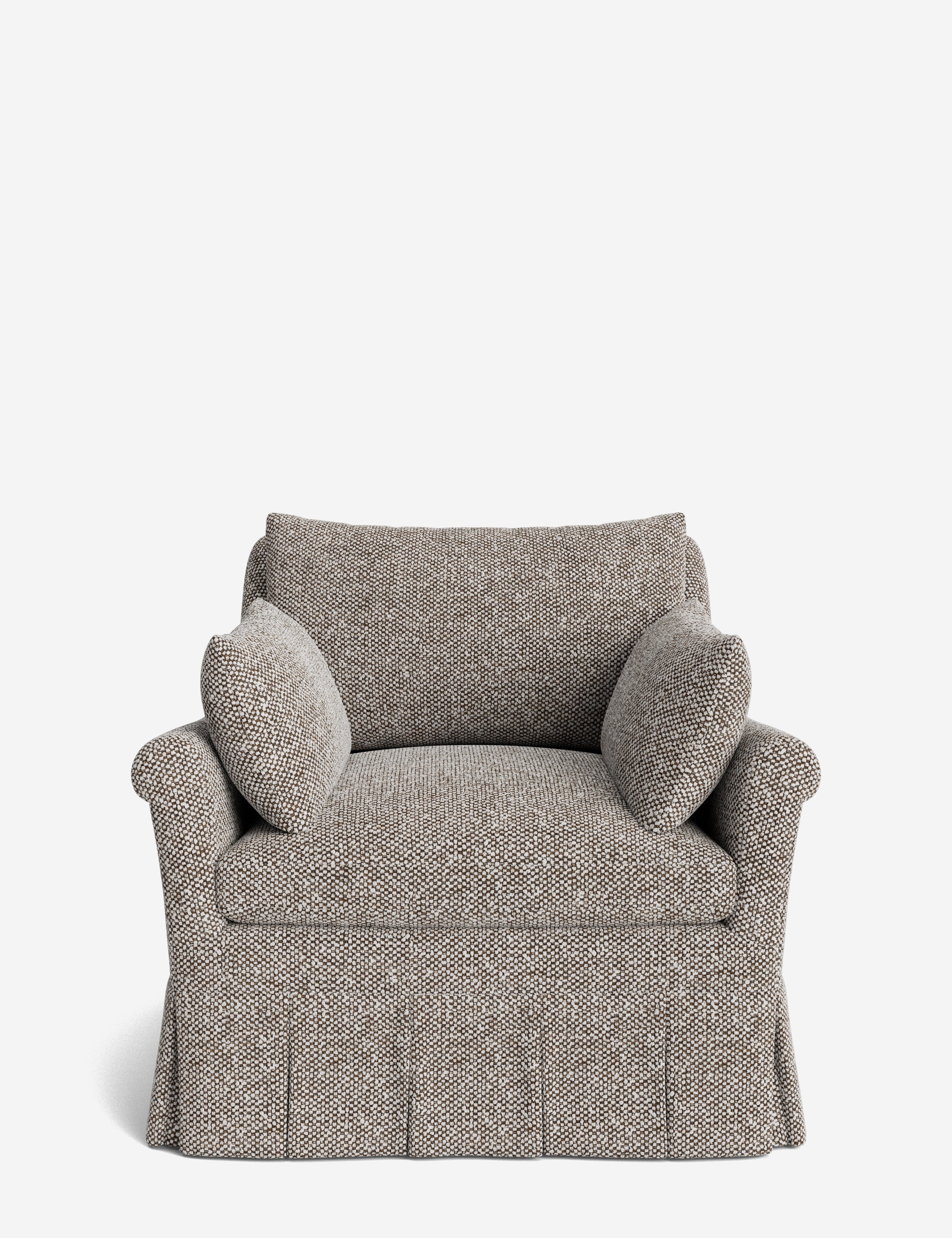 Lulu and Georgia Portola Rolled Arm Luxe Depth Pleated Chair - view 78