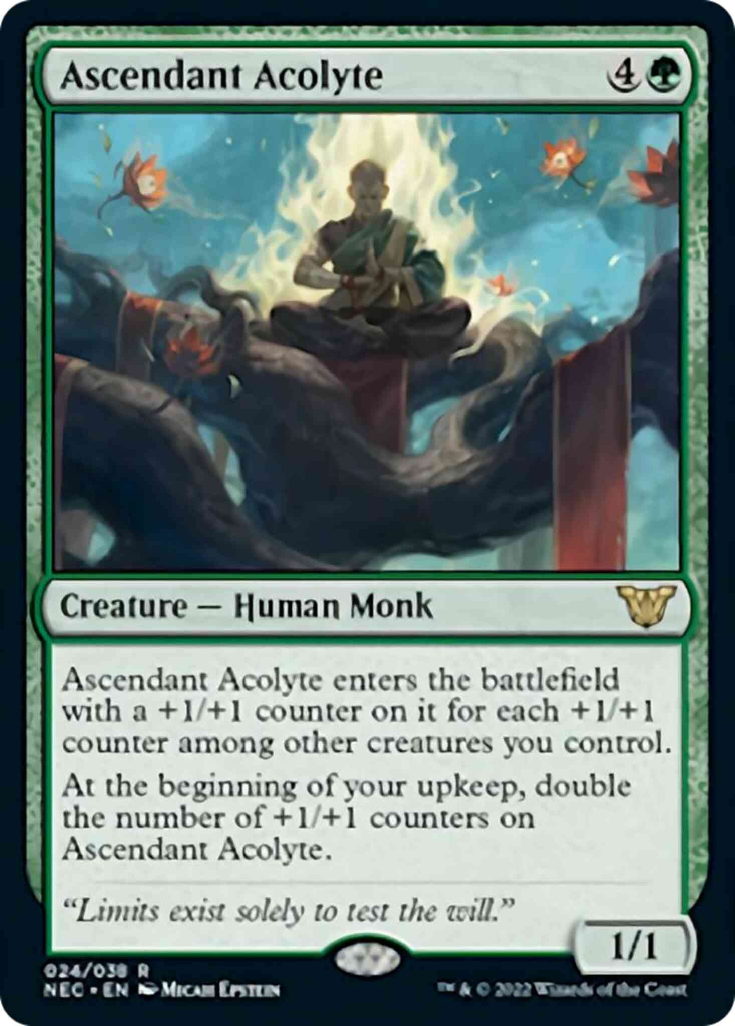 Ascendant acolyte 24 – Magic Ascendant Acolyte [24] [Kamigawa: Neon Dynasty: Commander] [Non-Foil]