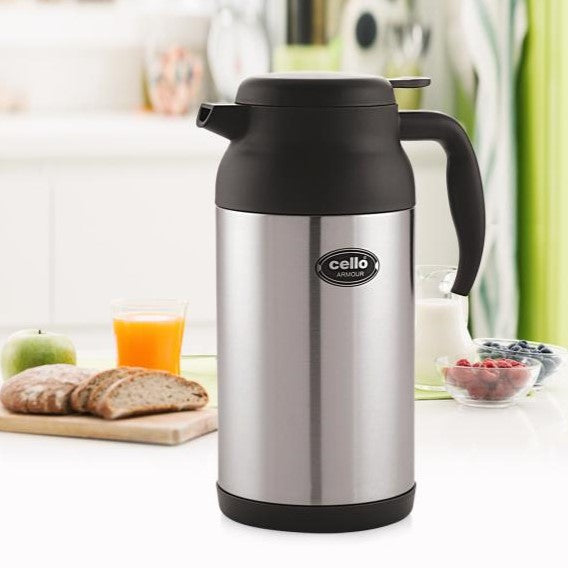 Cello Armour Double Walled Vacuum Insulated Carafe, 1200ml