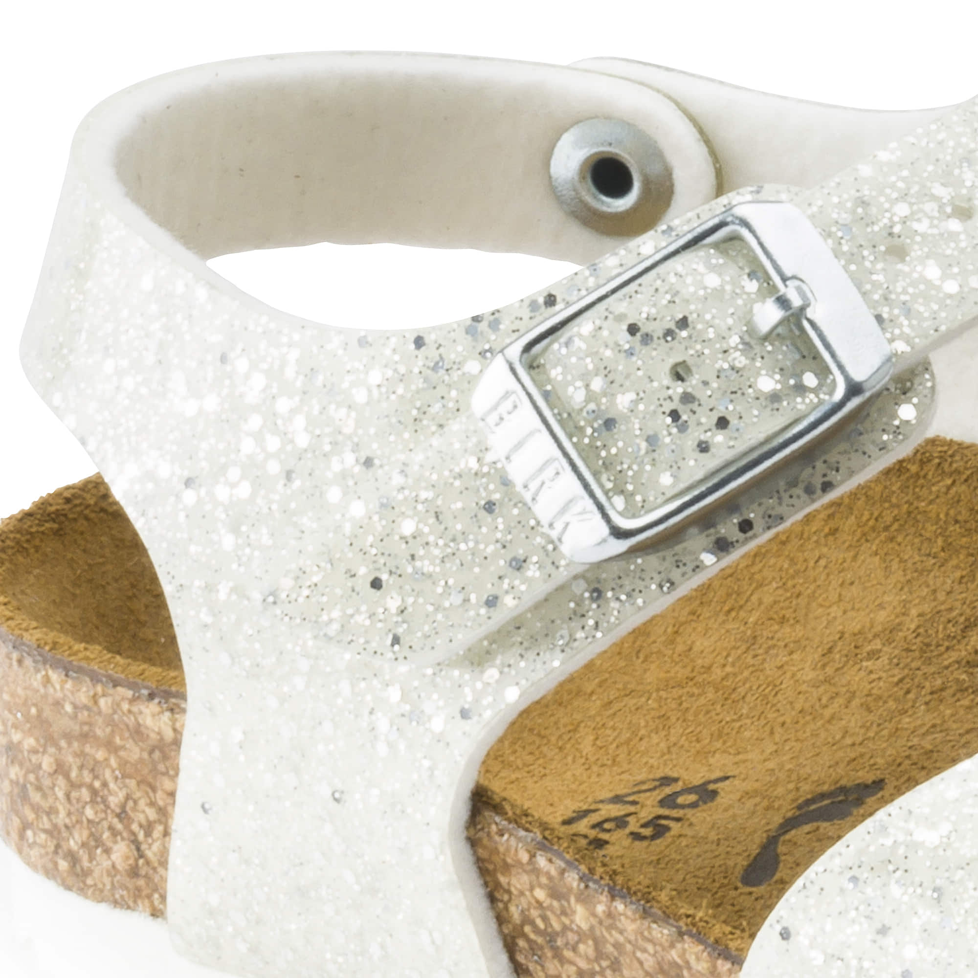 Birkenstock Rio Kids Birko-Flor – White White/Cosmic Sparkle - view 5
