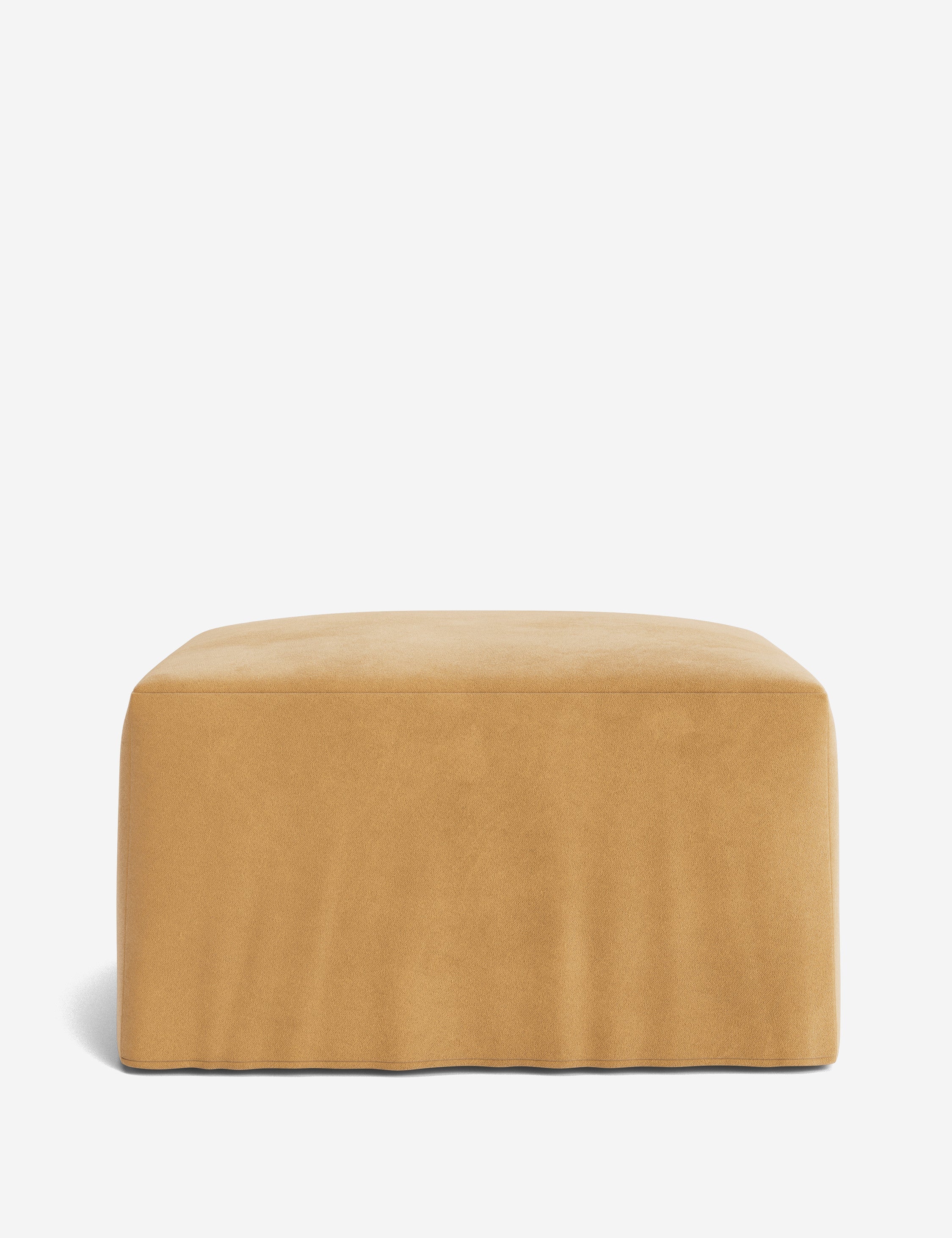 Lulu and Georgia Portola Slipcover Ottoman - view 100