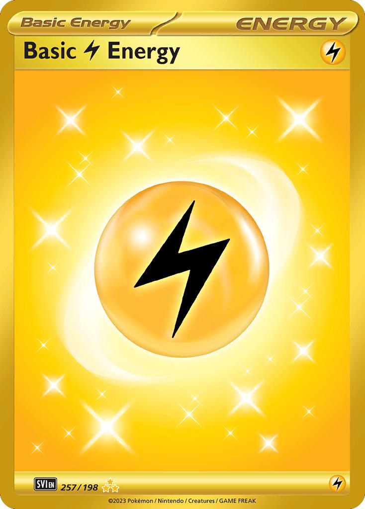 Pokémon Basic Lightning Energy - 257/198 - Hyper Rare [sv01-257] [Secret]