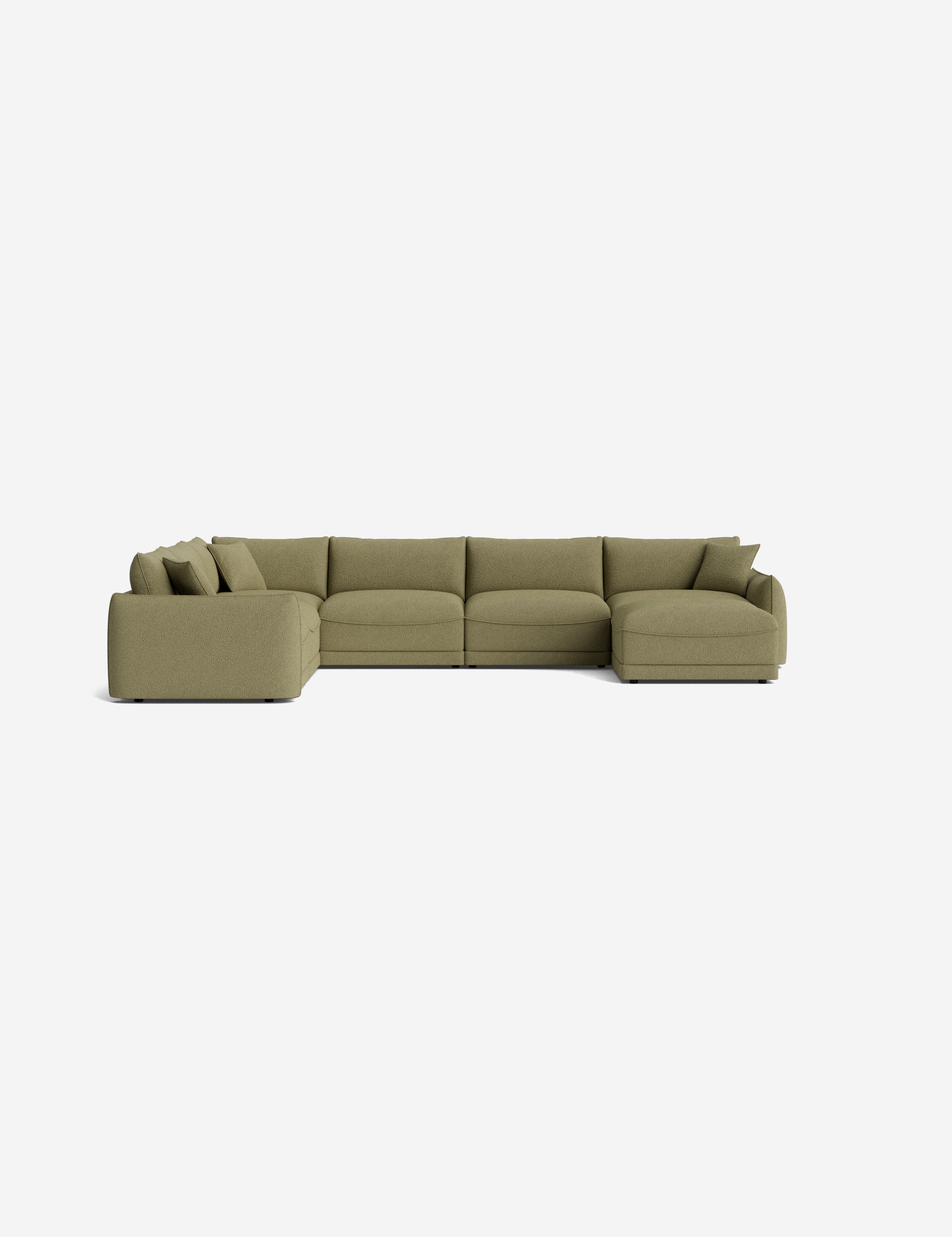 Lulu and Georgia Balmer Modular Corner Sectional Sofa With Ottoman - view 109