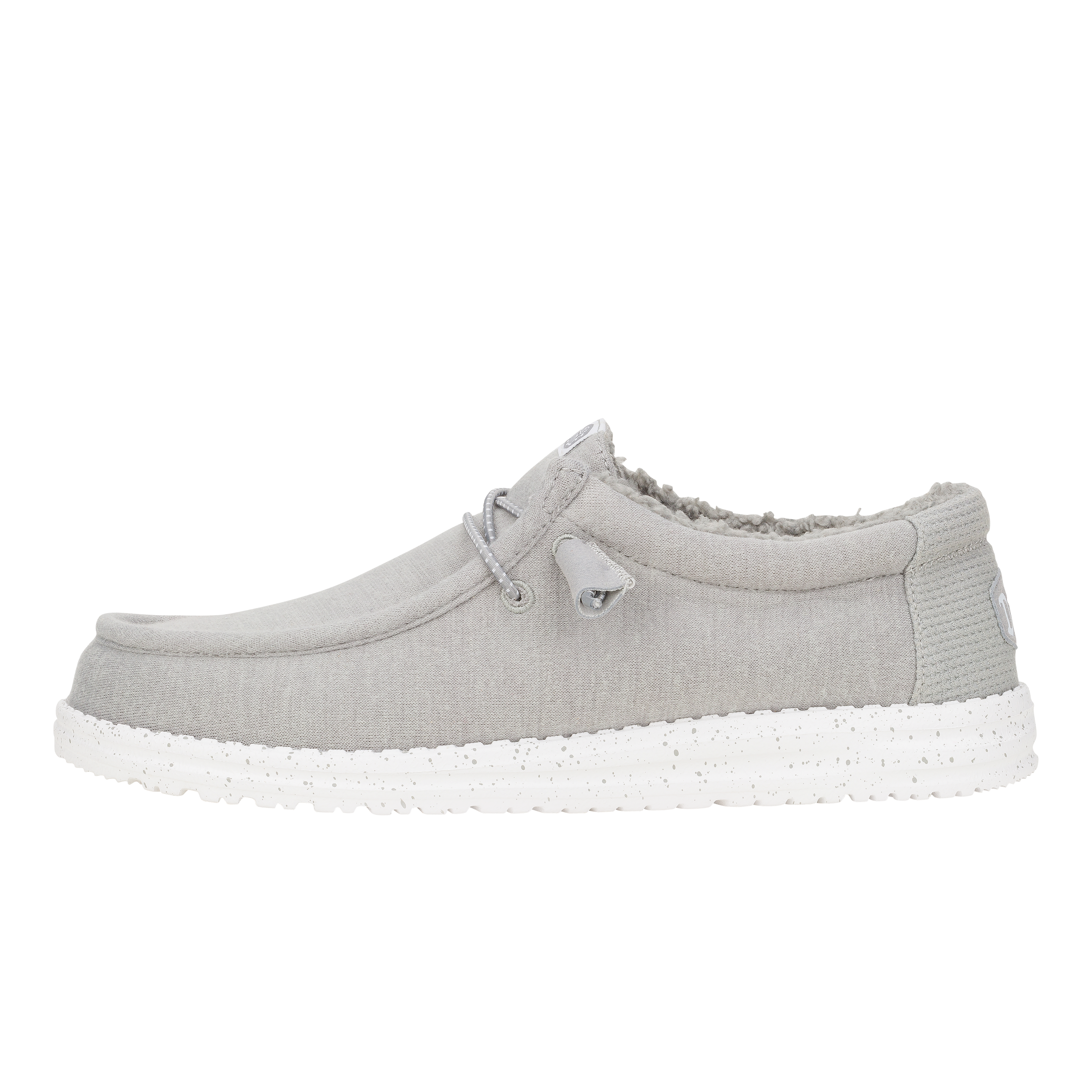 HEYDUDE shoes Wally Warmth Knit - Light Grey/White