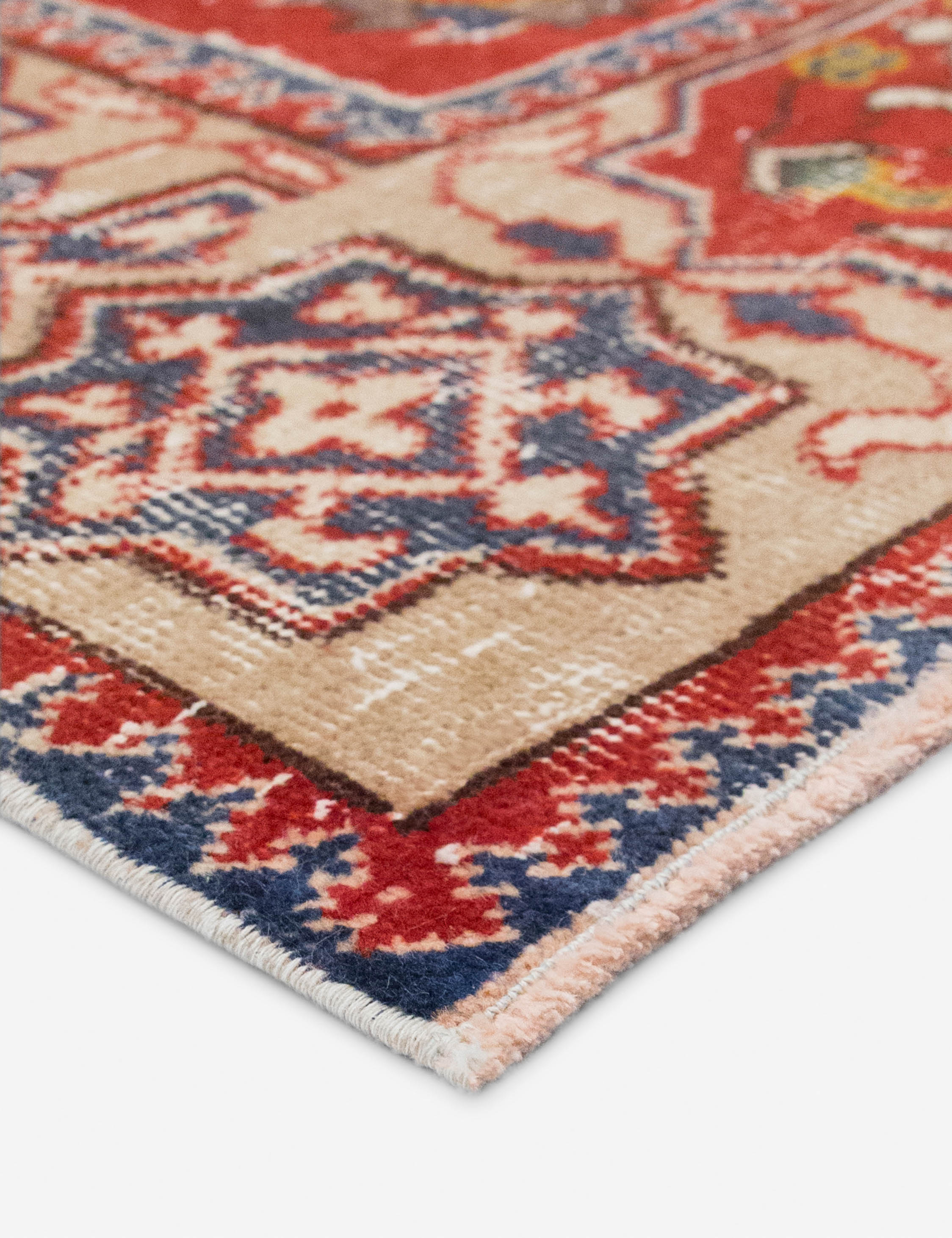 Lulu and Georgia Vintage Turkish Hand-Knotted Wool Rug No. 548, 4'10" x 7'9" - view 2
