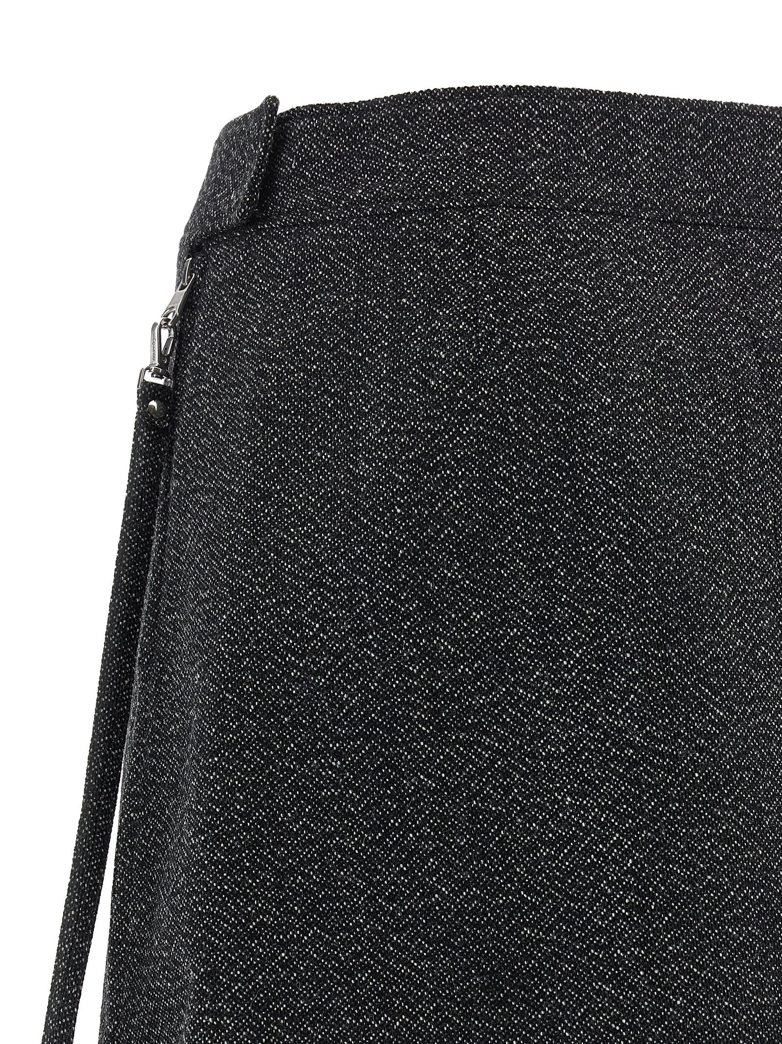Courreges Zipped Caviar Mini Skirt – 100% wool - view 4