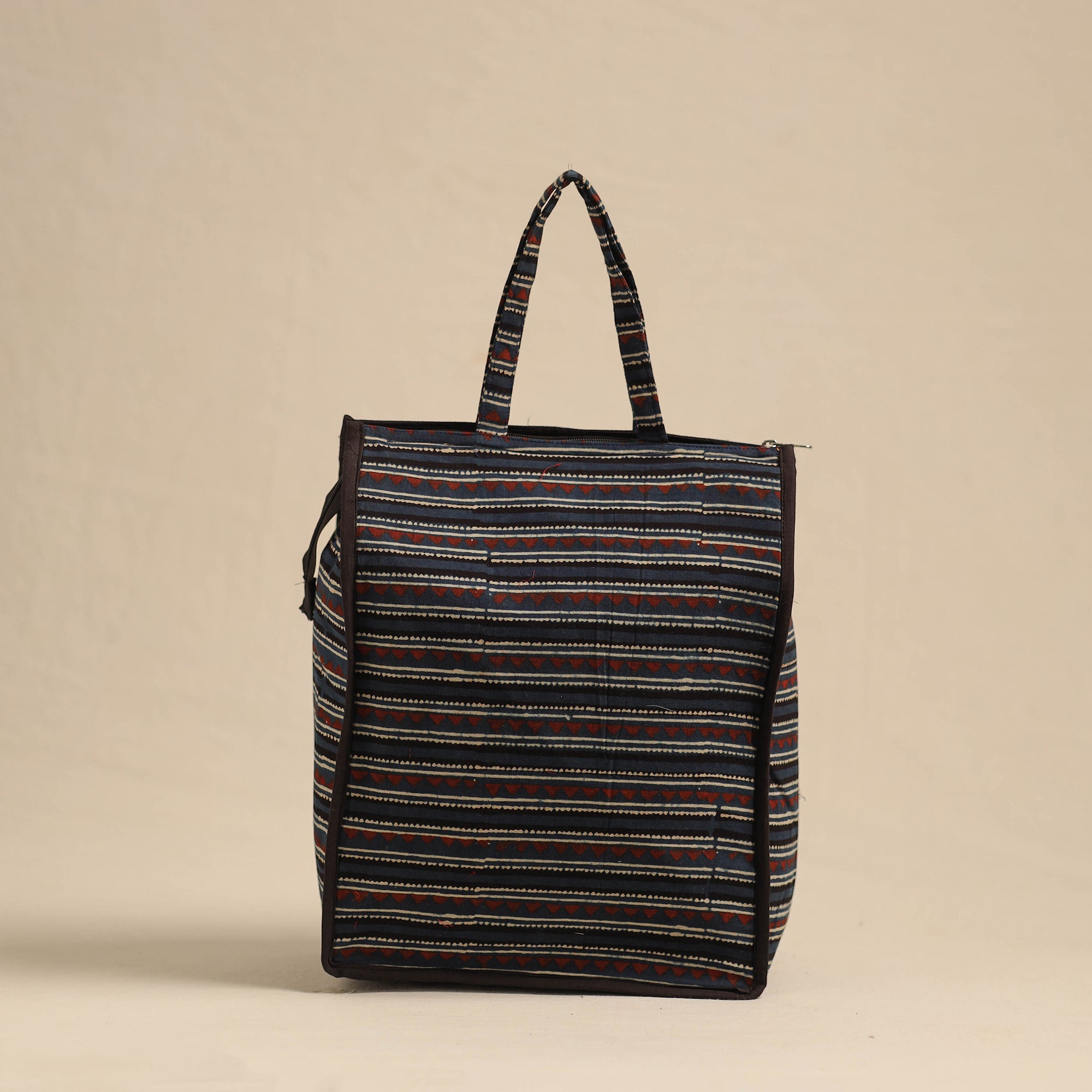NOORI BAZAR Blue - Eco-Friendly Handmade Cotton Handbag for Women 03 - view 3