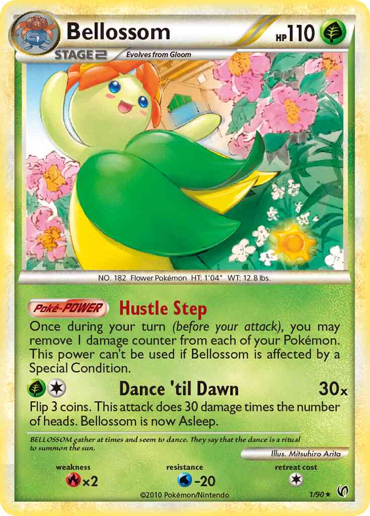 Rare holo hgss3-1 – Pokémon Bellossom - 1/90 - Rare Holo [hgss3-1] [Reverse Holo]