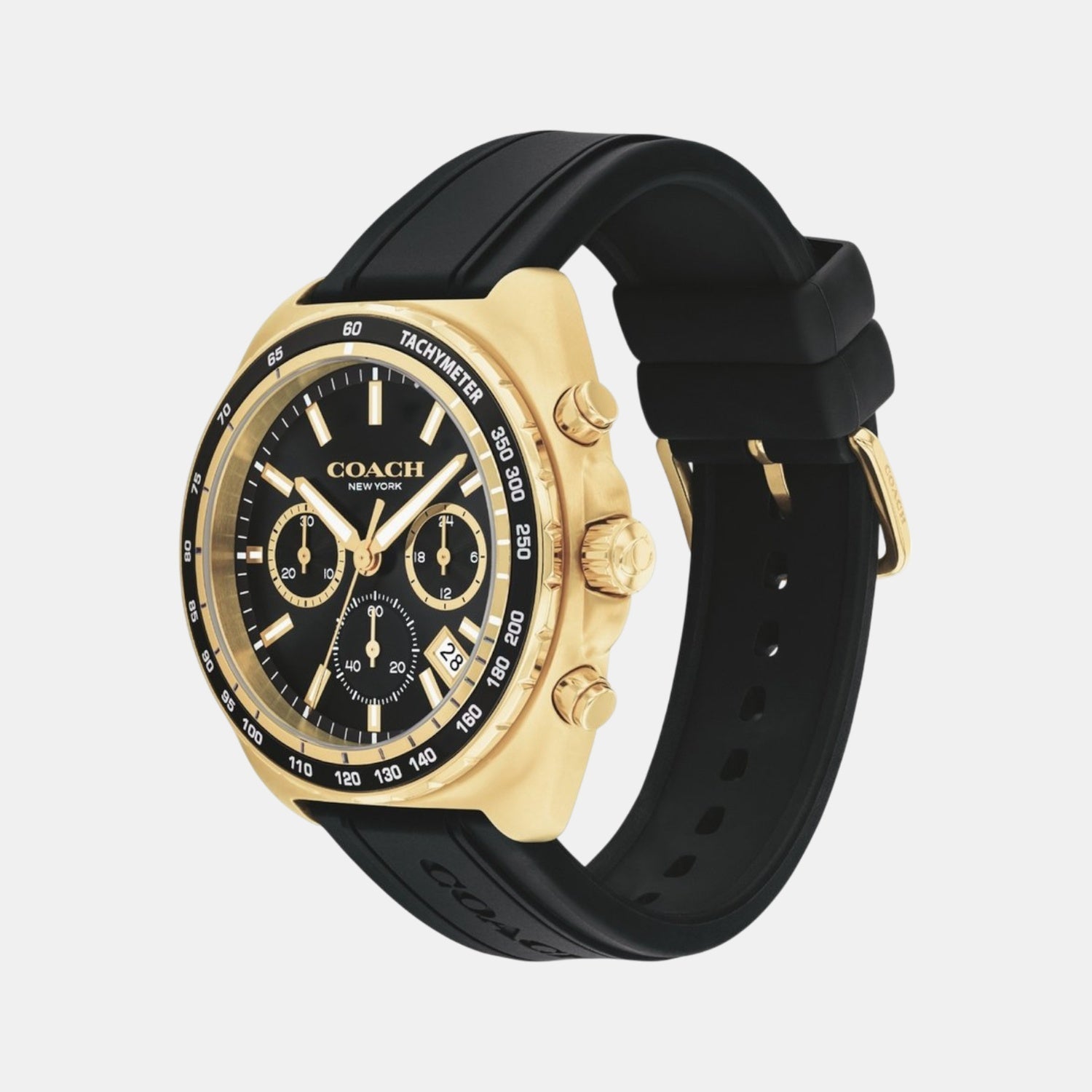 Coach Charter Men Quartz Black Dial Chronograph Silicone Watch 14602708 - view 2