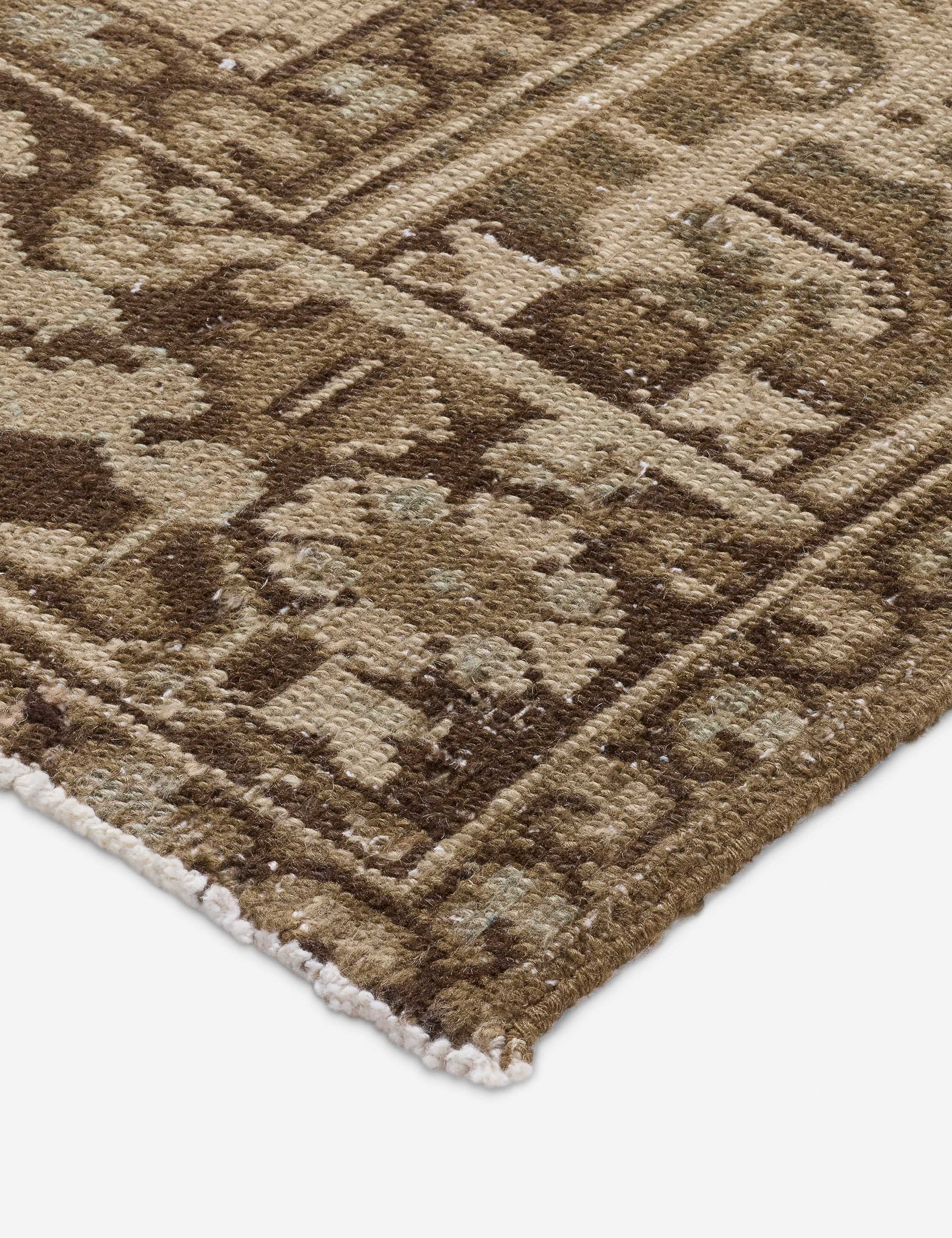 Lulu and Georgia Vintage Turkish Hand-Knotted Wool Rug No. 612, 7' x 9' - view 2