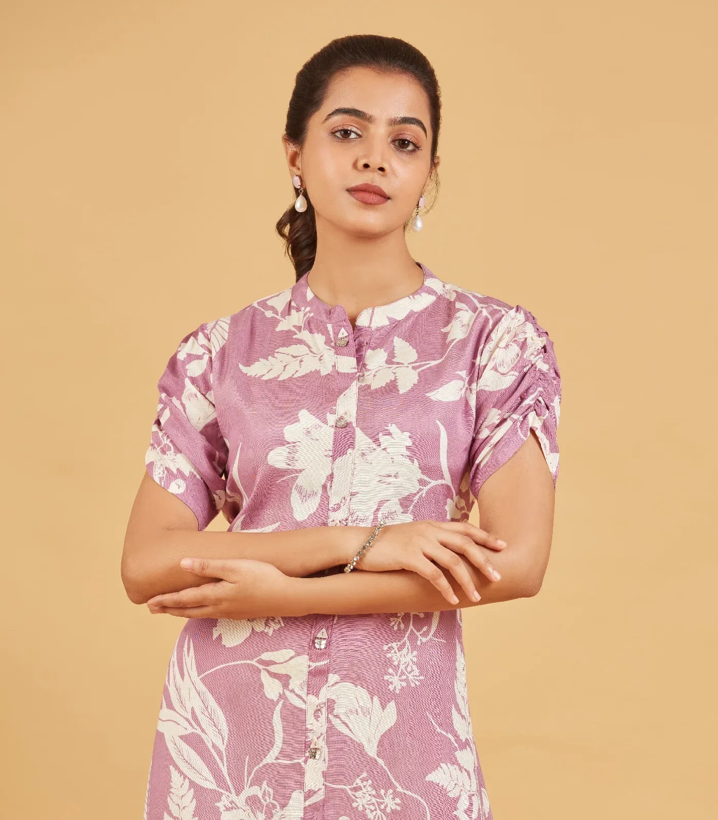 RmKV Mauve Floral Dress
