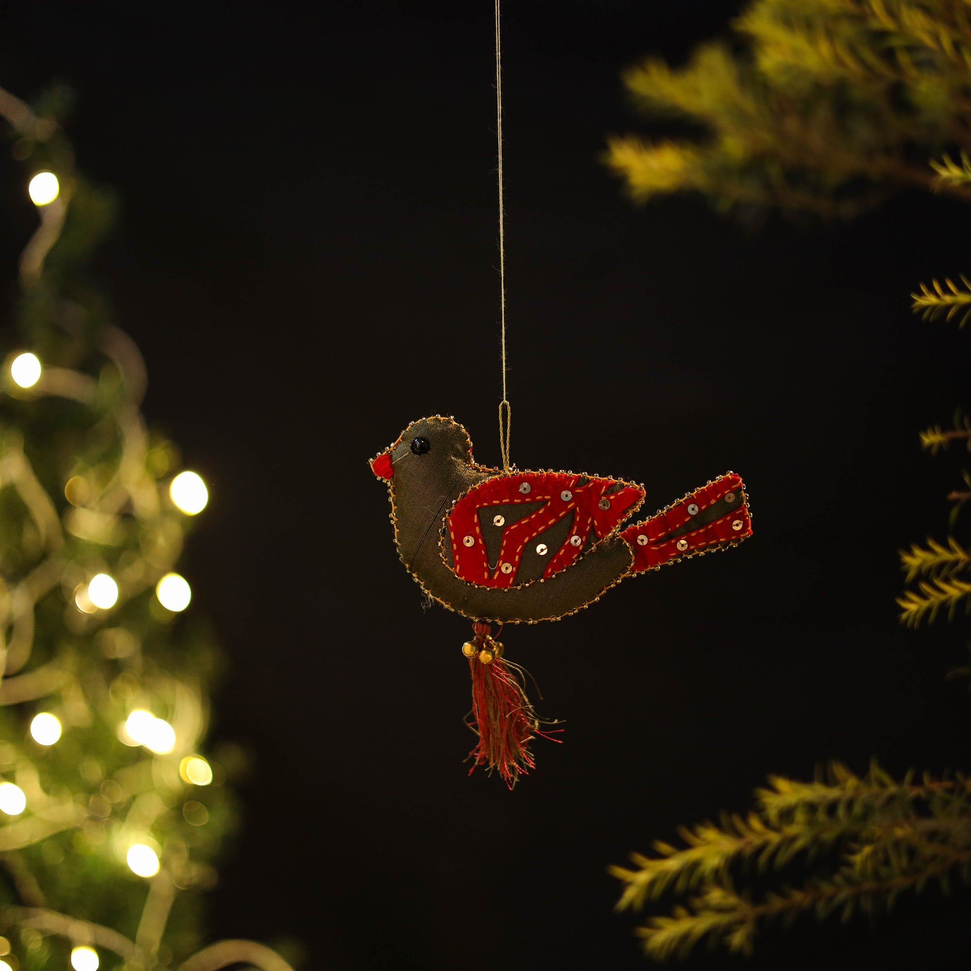 WITH LOVE BY KANIKA Bird Felt Ornament - Handmade Christmas Decor 12 - view 2