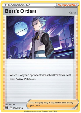 Toolkit 2022 swsh9-132 – Pokémon Boss's Orders - 132/172 - Promo [Trainer's Toolkit 2022] [swsh9-132] [Non-Holo]