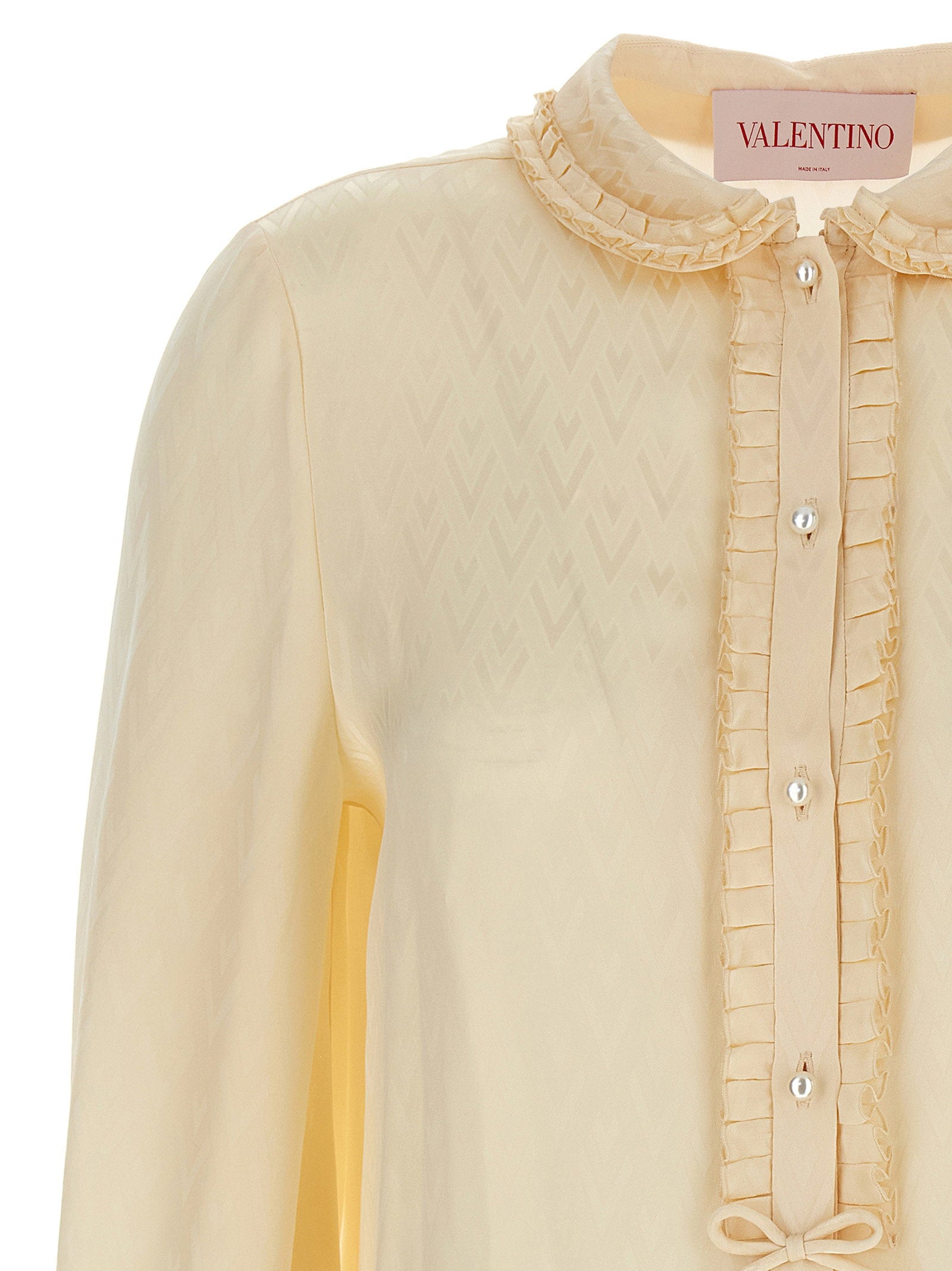 Valentino Garavani Toute La V Shirt – 100% silk - view 3