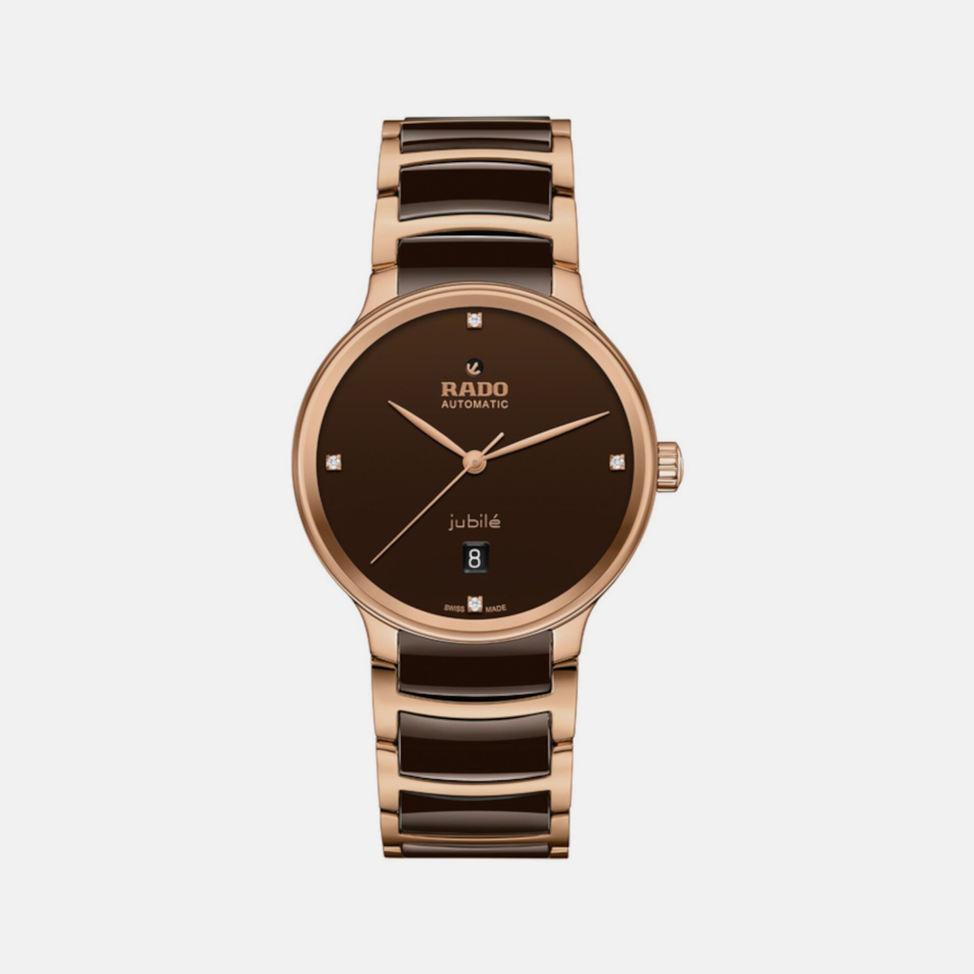 Rado Centrix Unisex Automatic Brown Dial Analog Stainless Steel Watch R30017712