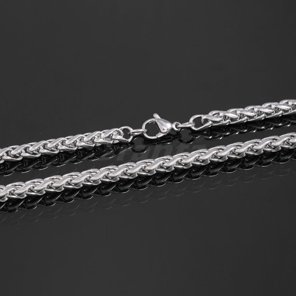 Branta Stainless Steel Twisted Necklace Chain for Men (21.5 Inch) - view 4