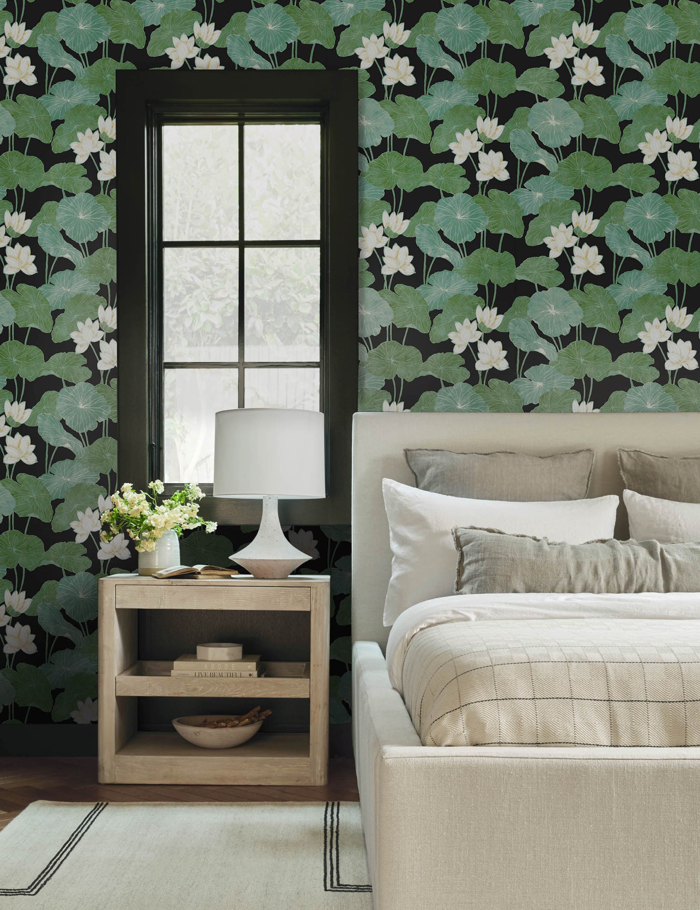 Lulu and Georgia Lily Pad Peel + Stick Wallpaper - view 5