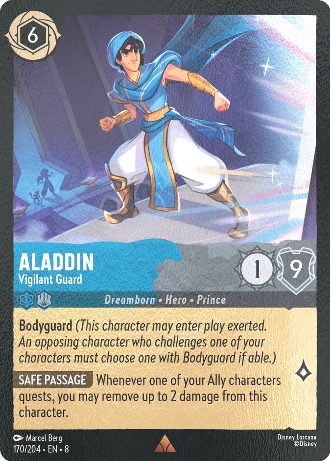 Lorcana Aladdin - Vigilant Guard - 170/204 [Reign of Jafar] [Cold Foil]