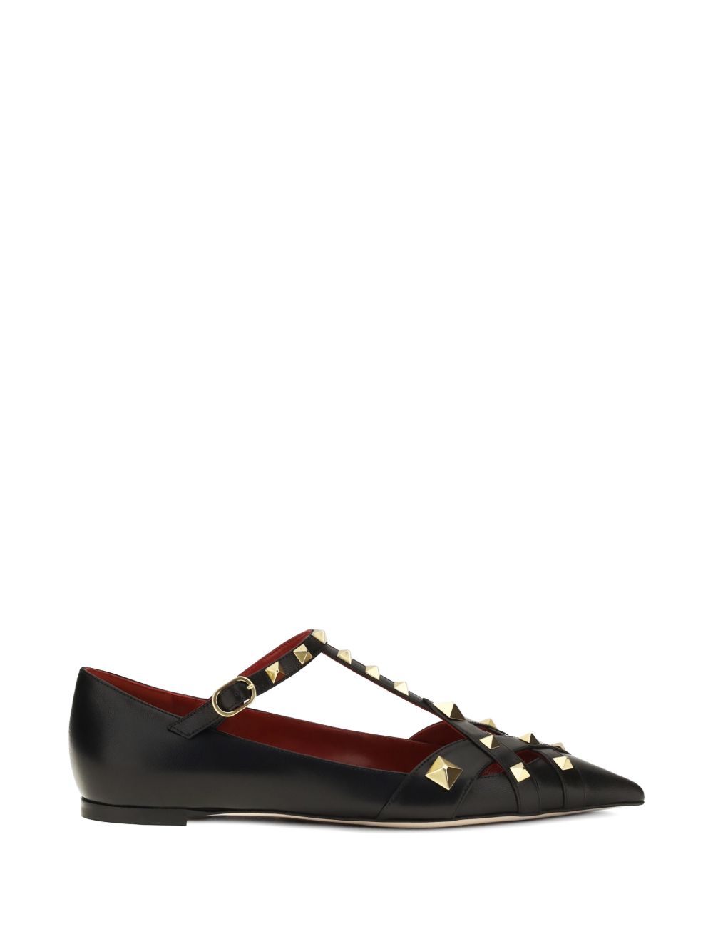 Valentino Garavani Flat shoes BLACK – Calf Leather 100%