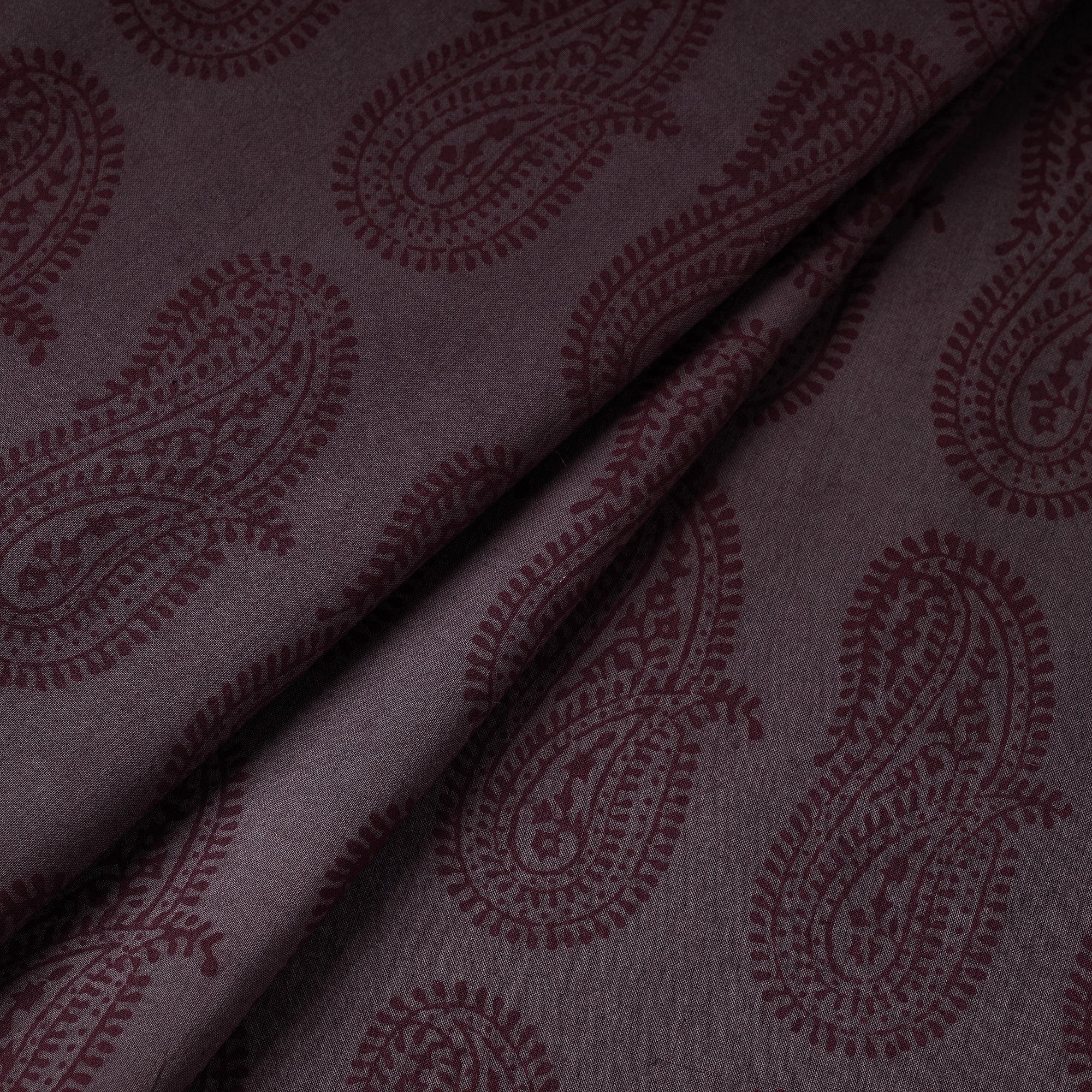 BAGH PRINTS BY UMAR FARUK KHATRI Brown - Bagh Hand Block Printed Cotton Fabric - view 2