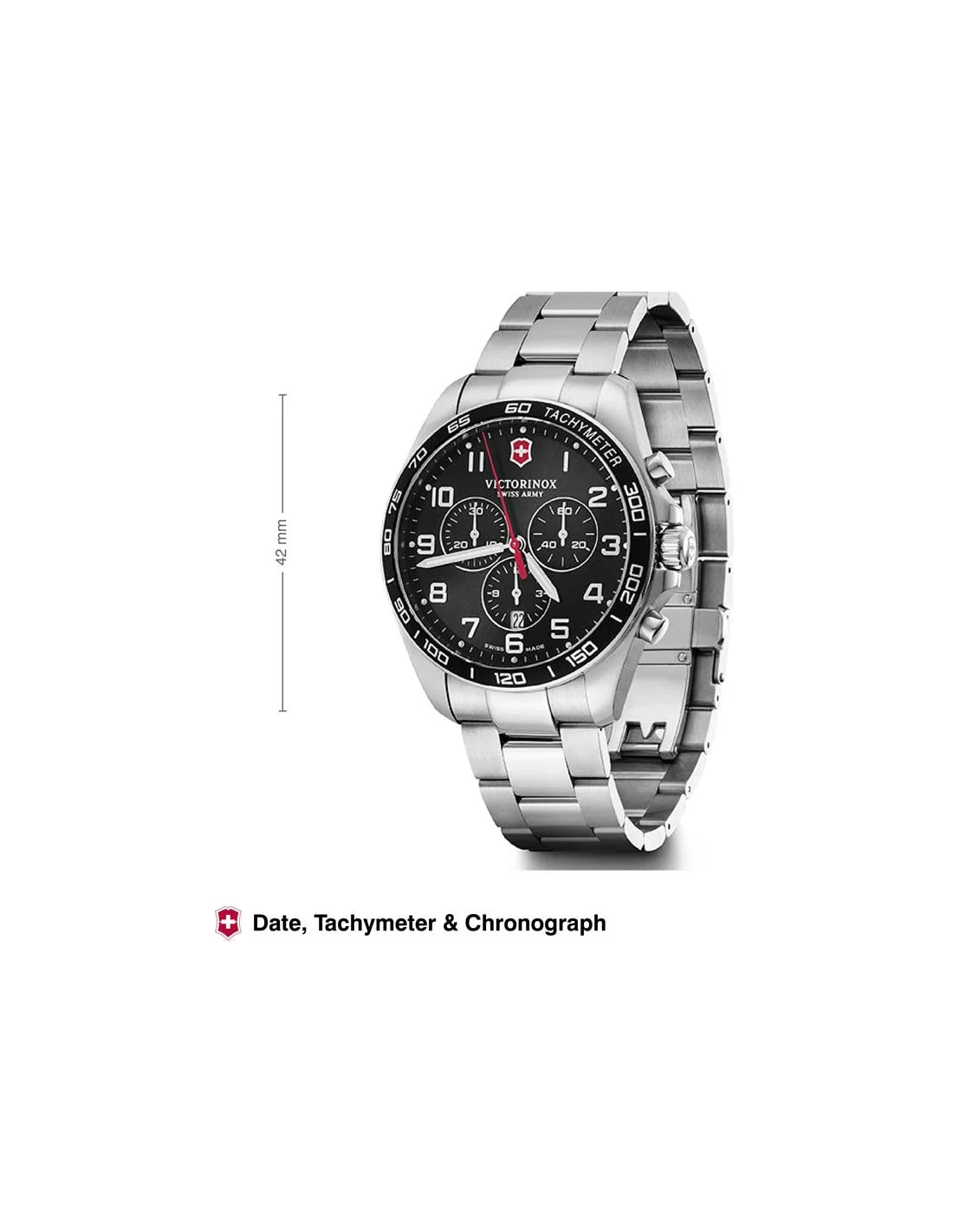 Victorinox Fieldforce Classic Silver Stainless Steel Men 42mm - view 2