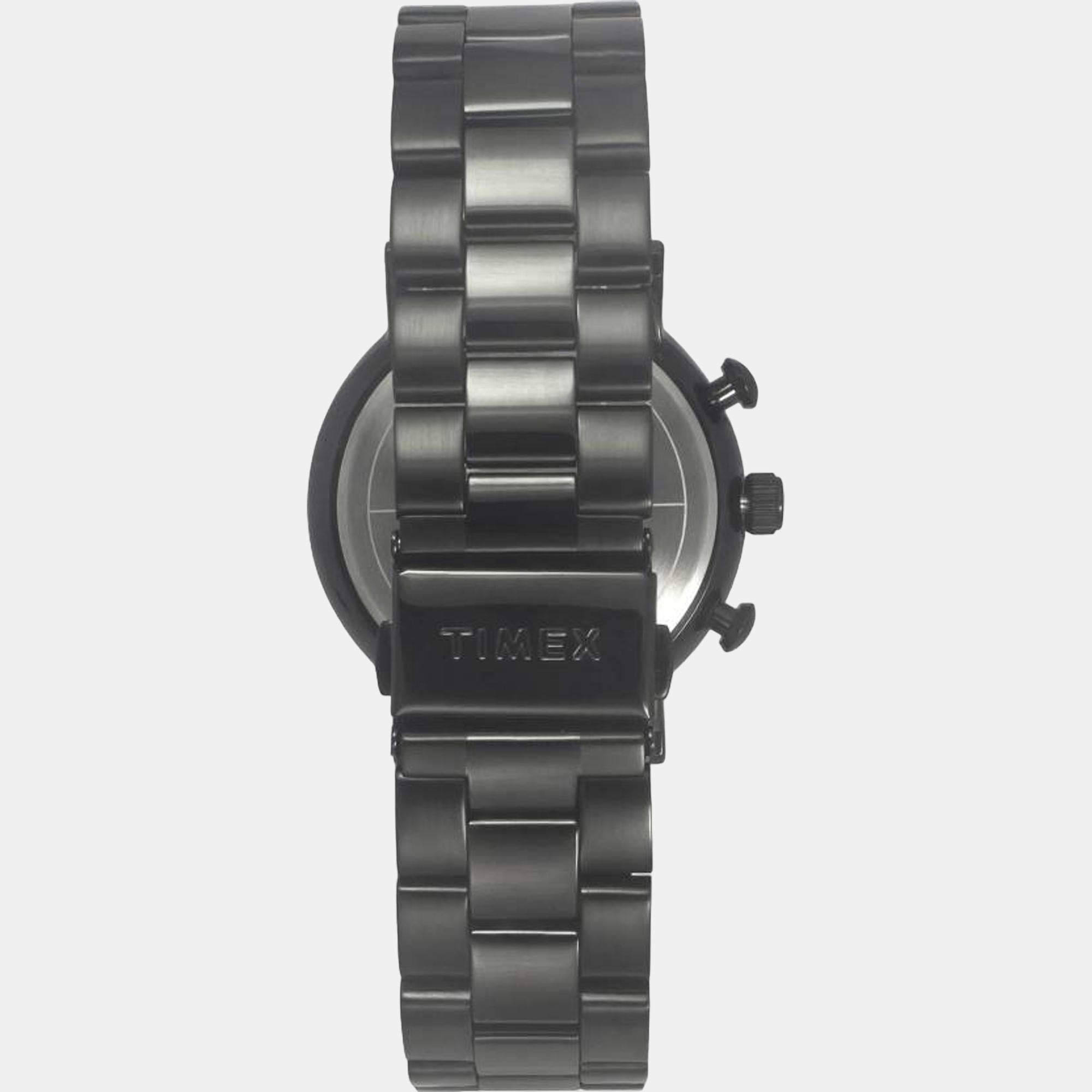 Timex Fashion Men Quartz Black Dial Chronograph Stainless Steel Watch TWEG20010 - view 4