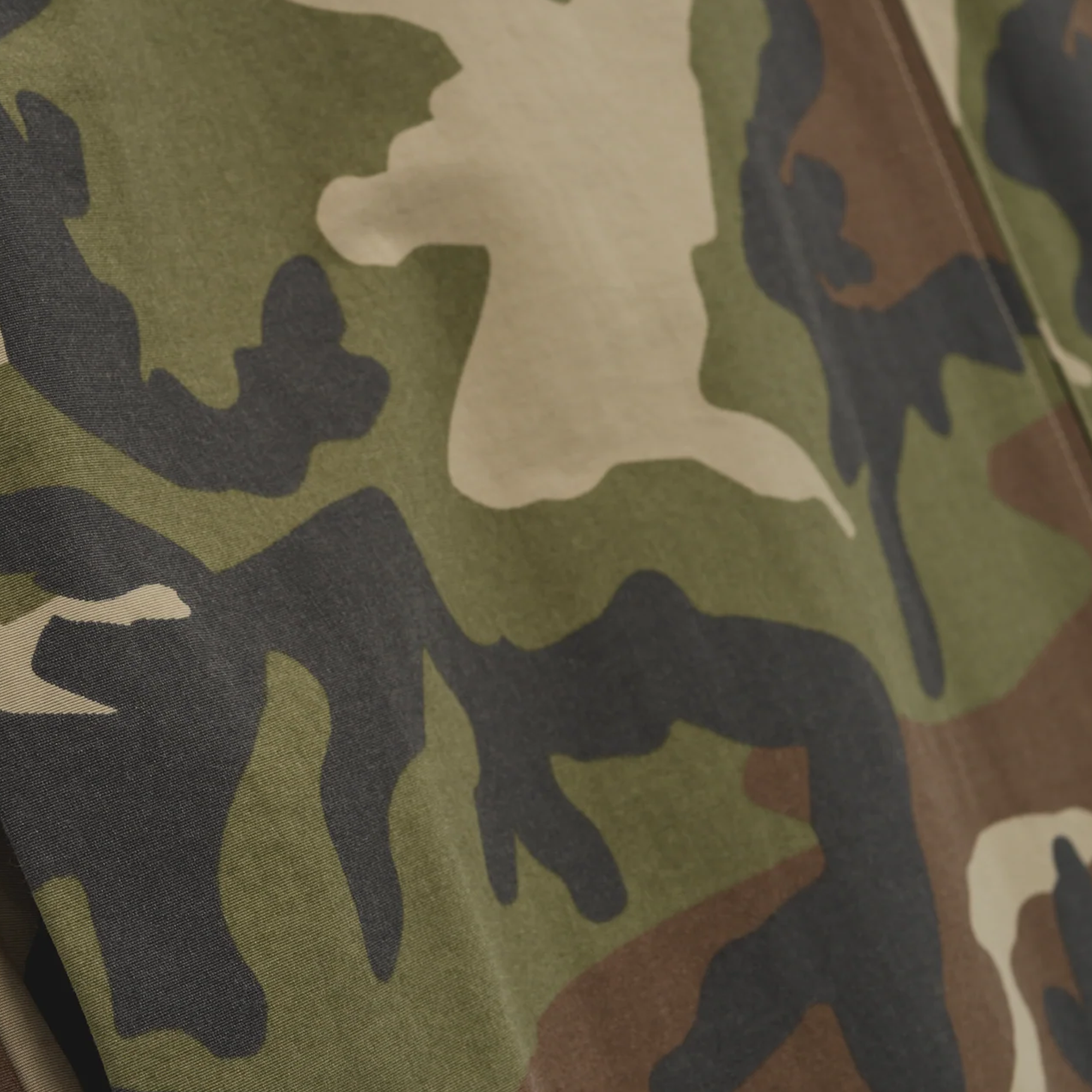 Fear Of God Essentials SS25 Military Nylon Trench Jacket Woodland Camo - view 2