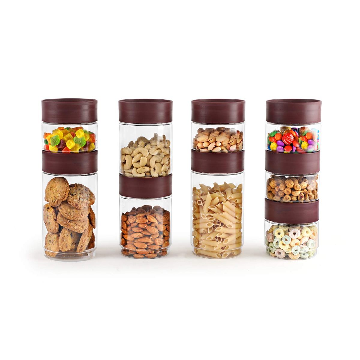 Cello Modustack PET Container, Set of 9, Assorted Size - view 4