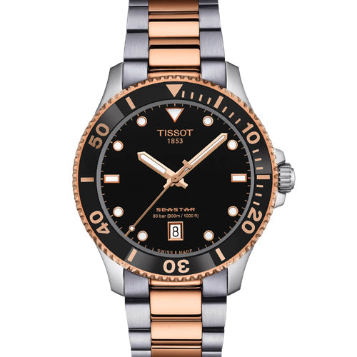 Tissot T-Sport Seastar 1000 Black Dial Men 40mm T1204102205101