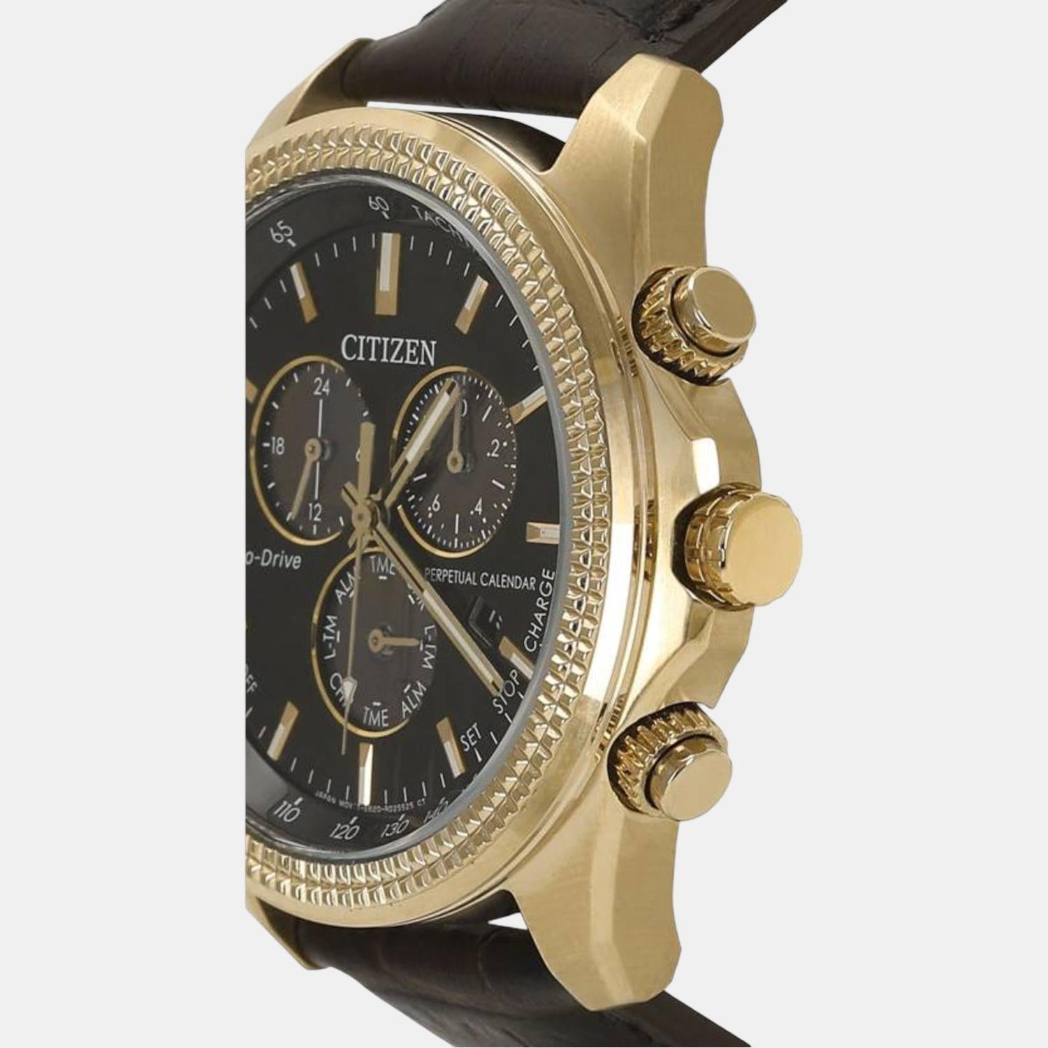 Citizen Eco-Drive Men Eco-Drive Black Dial Chronograph Leather Watch BL5562-18E - view 2